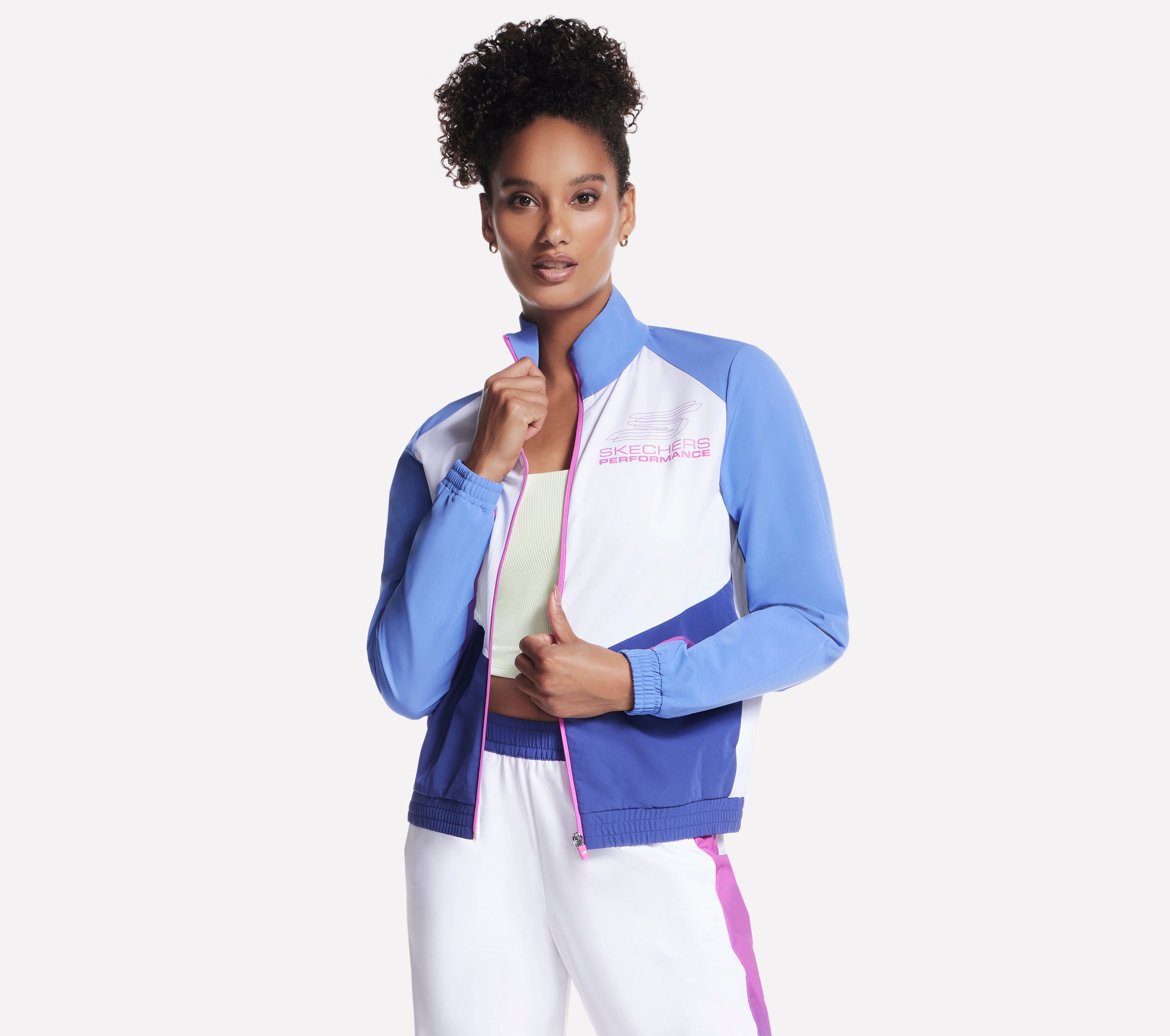 Skechers Trainingsjack Bright white