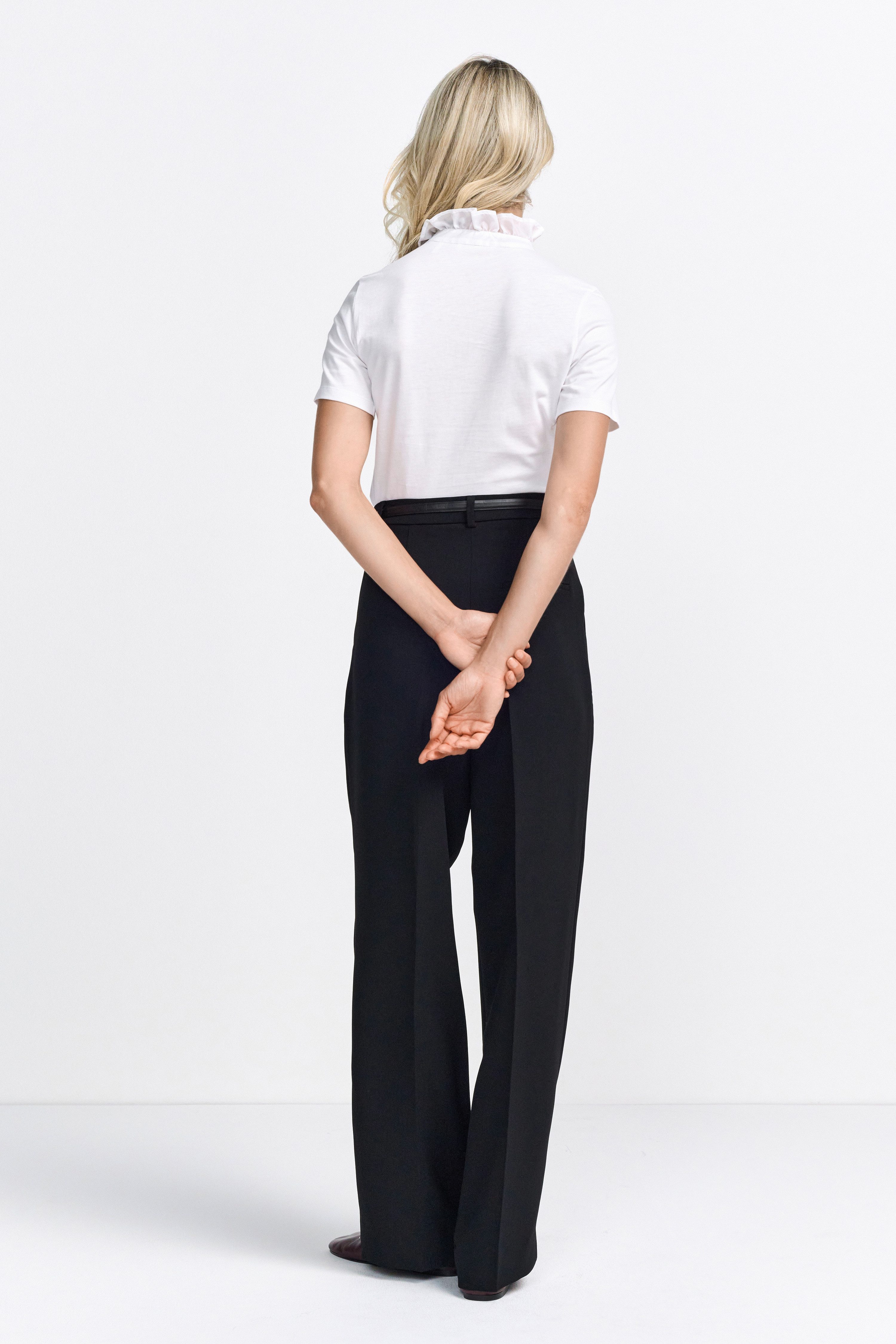 Rich & Royal Shirt Met kraag met ruches
