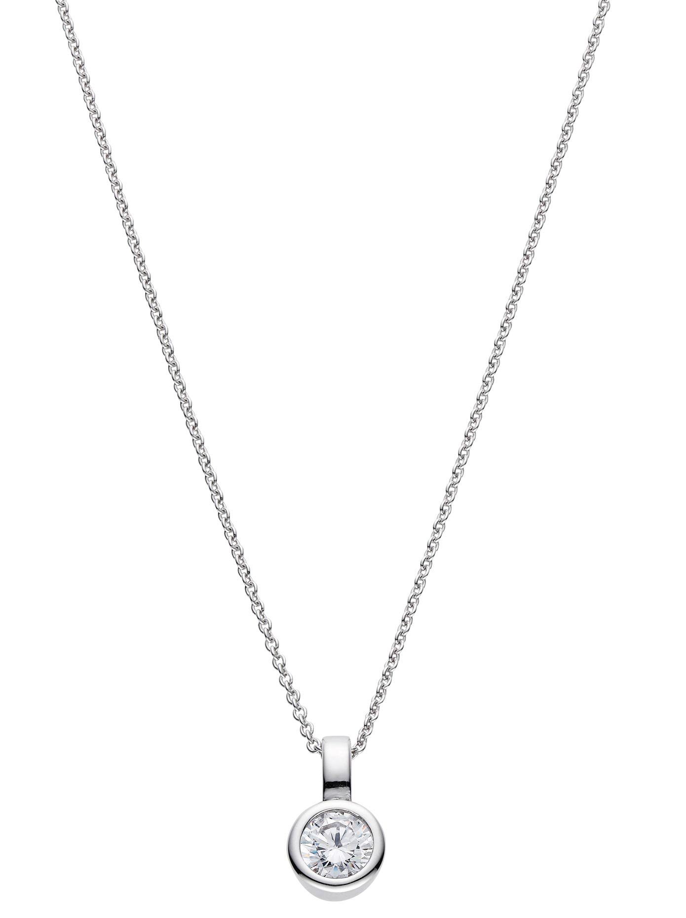 Lady Ketting met hanger unisex kettingen zilver