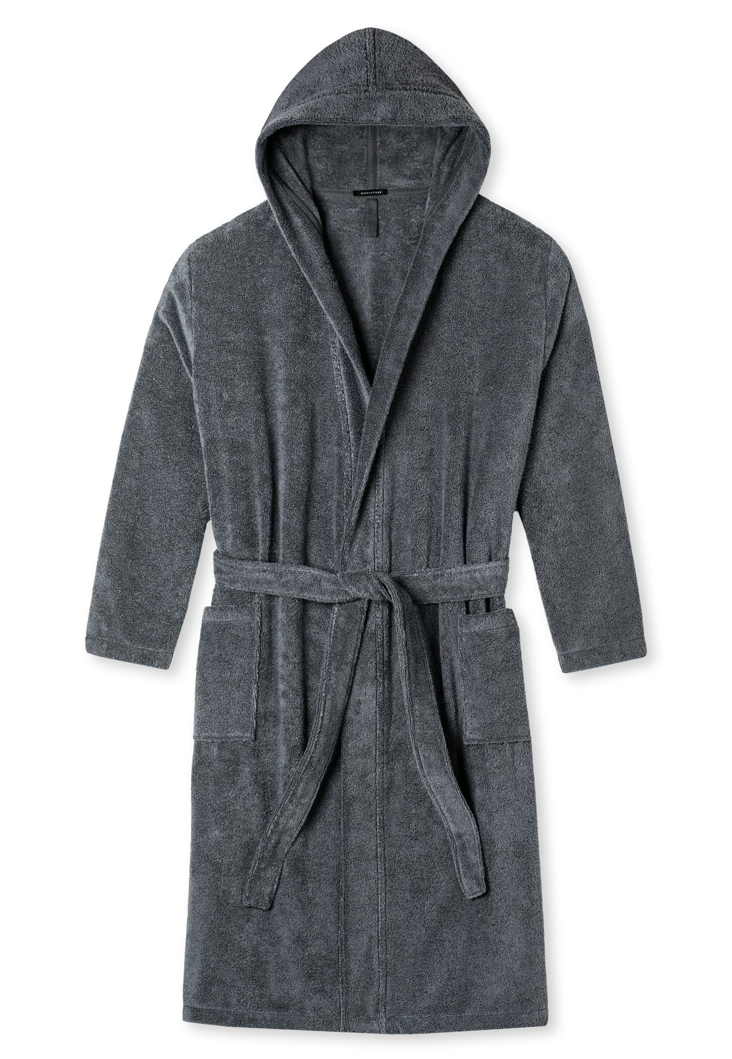 Schiesser Herenbadjas Essentials in zachte comfortabele frottee-kwaliteit