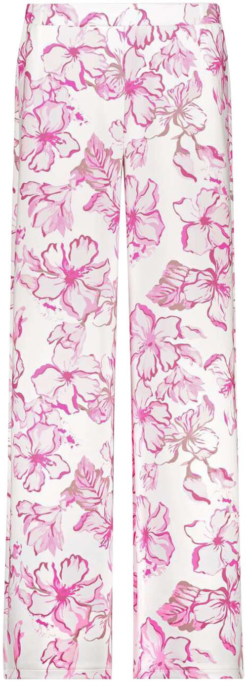 Monari Stoffen broek met bloemenprint