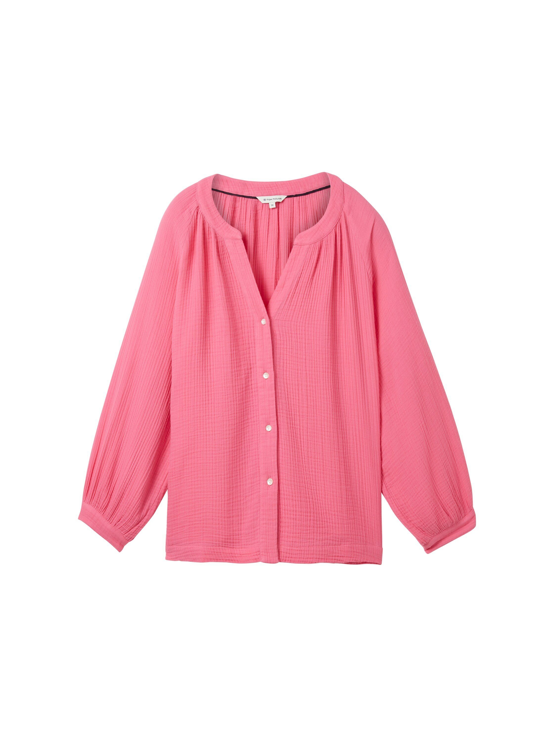 Tom Tailor Gekreukte blouse in krinkel-look