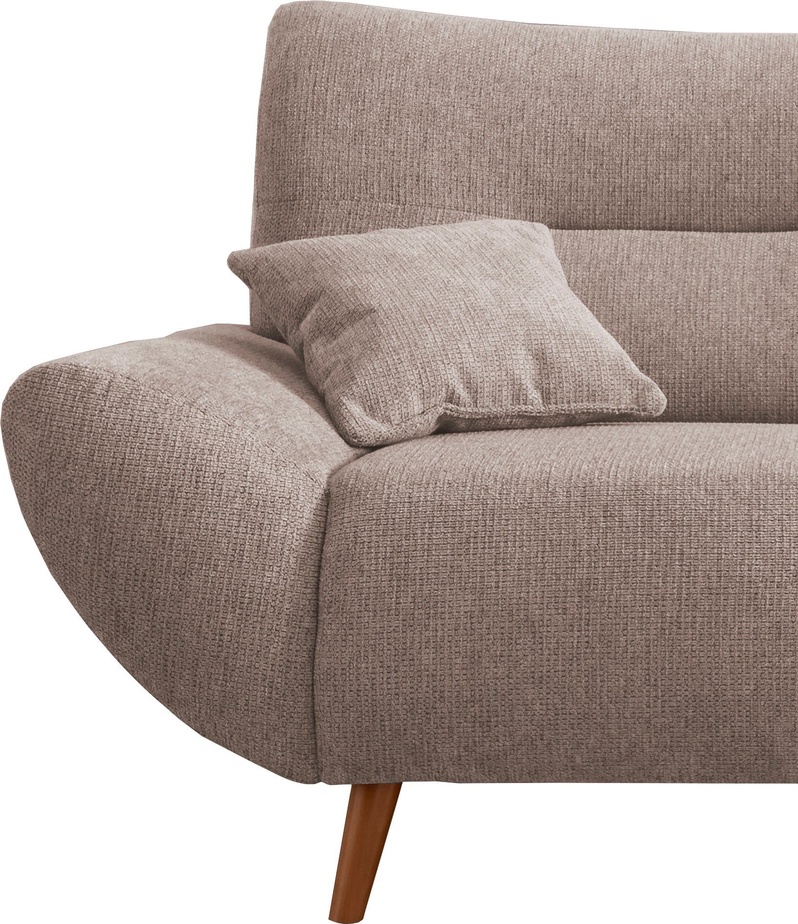 INOSIGN Zithoek Drago elegant en tijdloos, comfortabel, moderne vormtaal leverbaar als fauteuil/hoekbank, diverse stoffen, incl. 2 sierkussens (set, 3-delig)