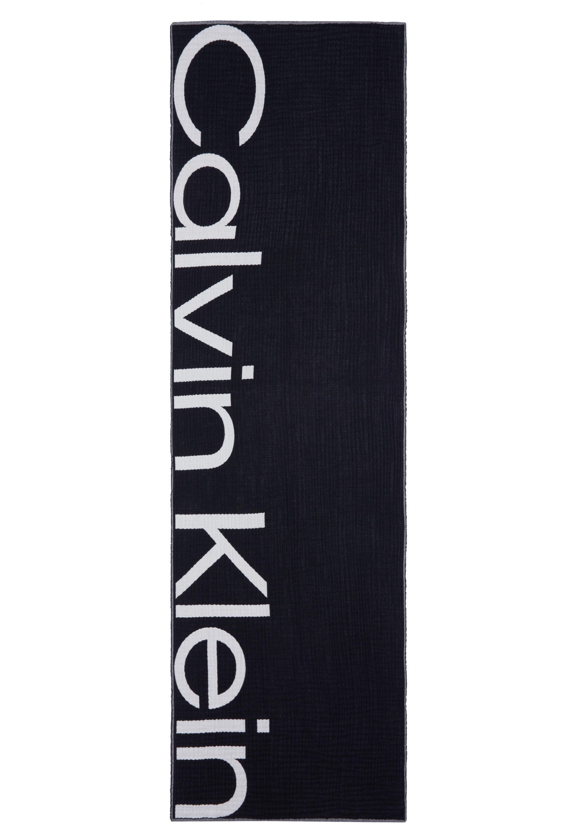 Calvin Klein Sjaal LOGO 2-TONES COTTON GAUGE SJAAL