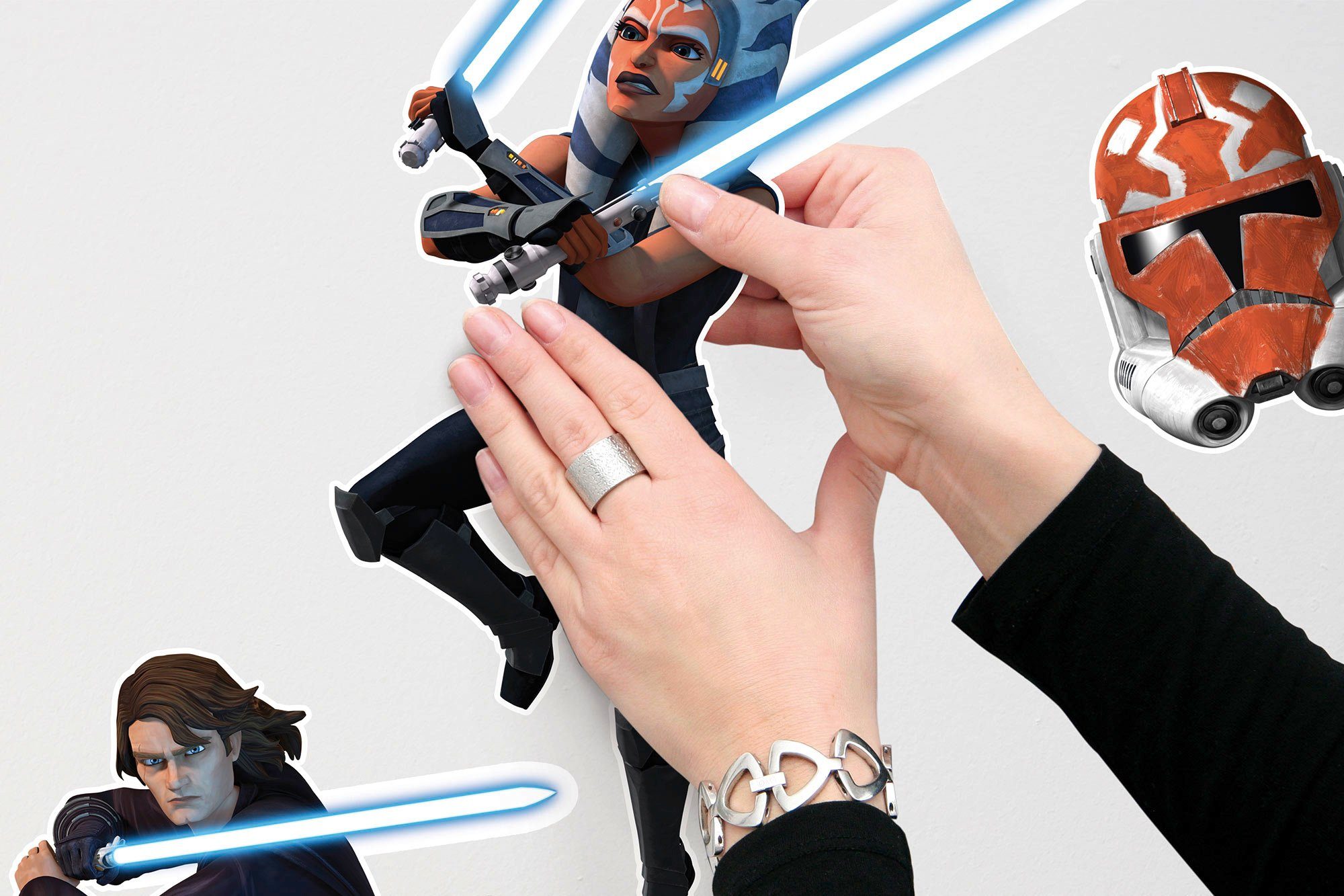 Komar Wandfolie Clone Wars Showdown - afm. 100 x 70 cm (6-delig)