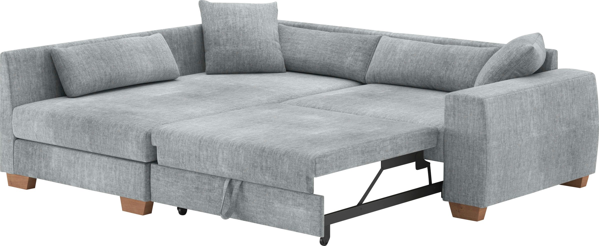 Mr. Couch Hoekbank Hilla L-vorm Met pocketvering, optioneel met slaapfunctie en pocketvering