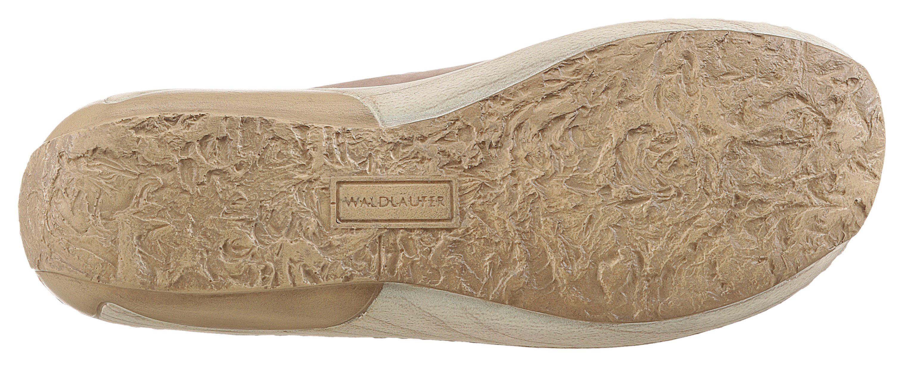 Waldläufer Slippers Garda , sleehak, zomerschoen, pantoffels met juwelenapplicatie, wijdte g