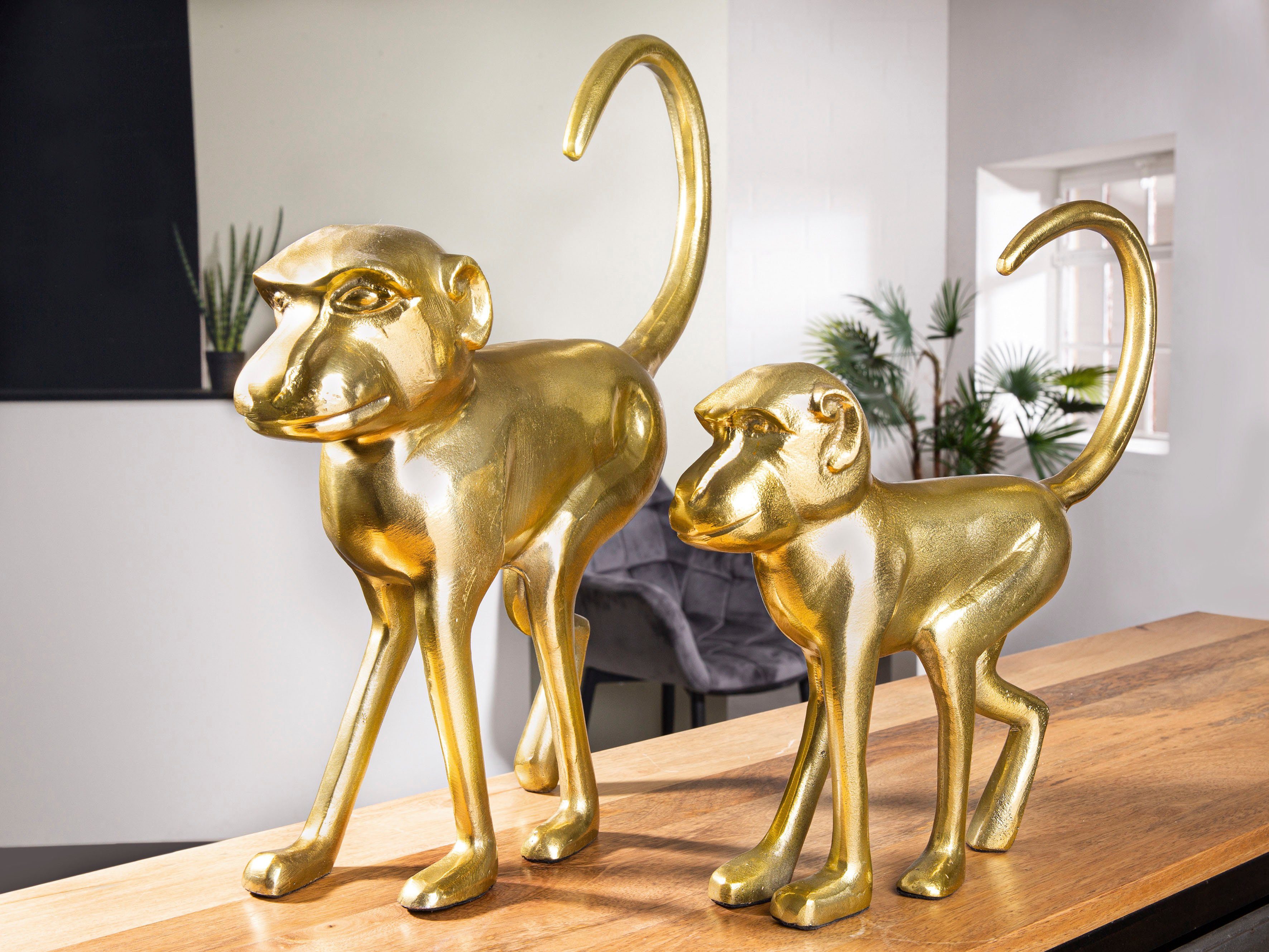 GILDE Dierfiguur Sculptuur Monkey (1 stuk)