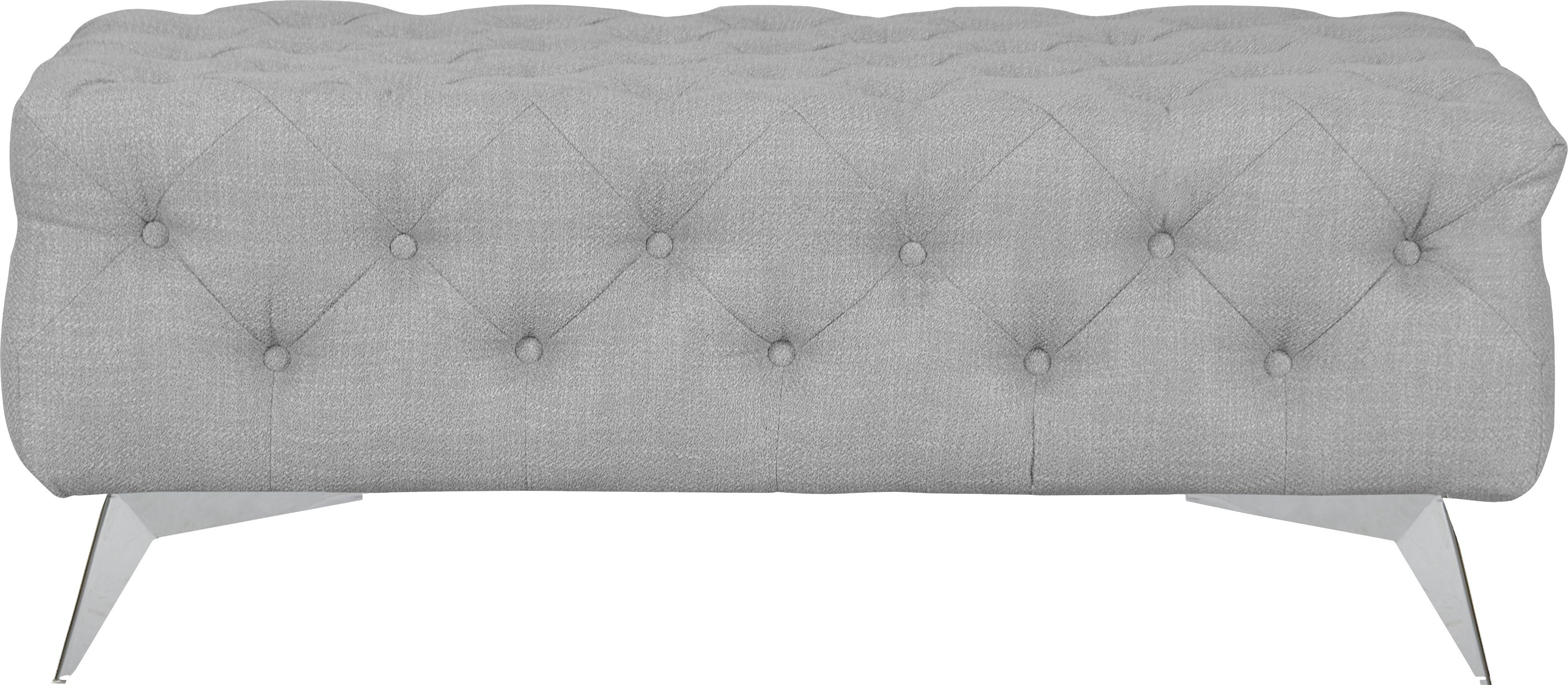 Leonique Hocker Glynis luxueuze capitonnage, moderne chesterfield look, kleur van de poten ter keuze