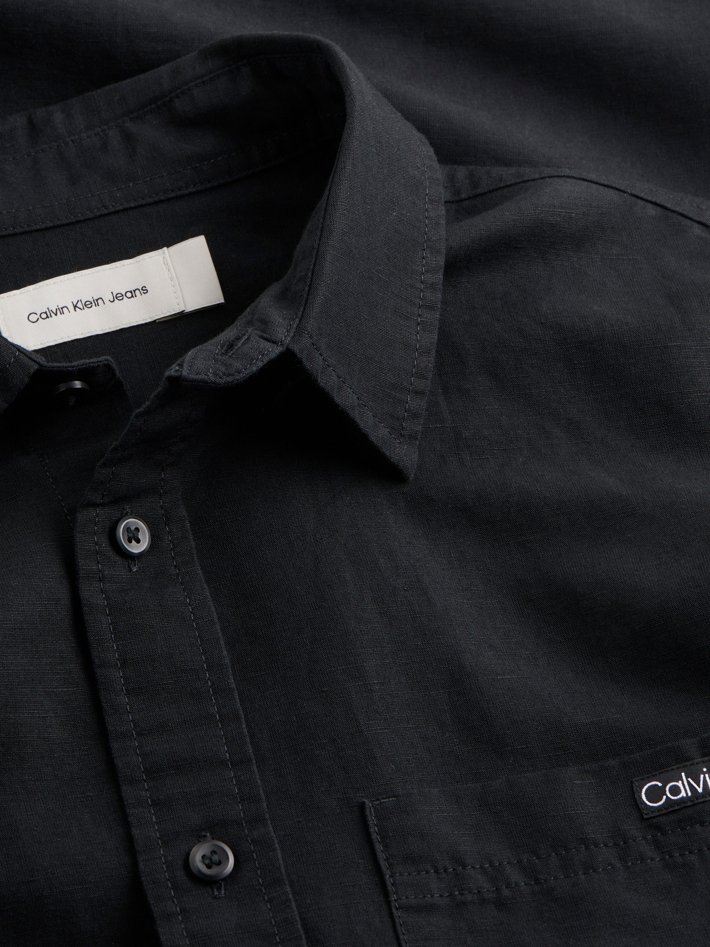 Calvin Klein Linnen overhemd LINEN COTTON SHIRT