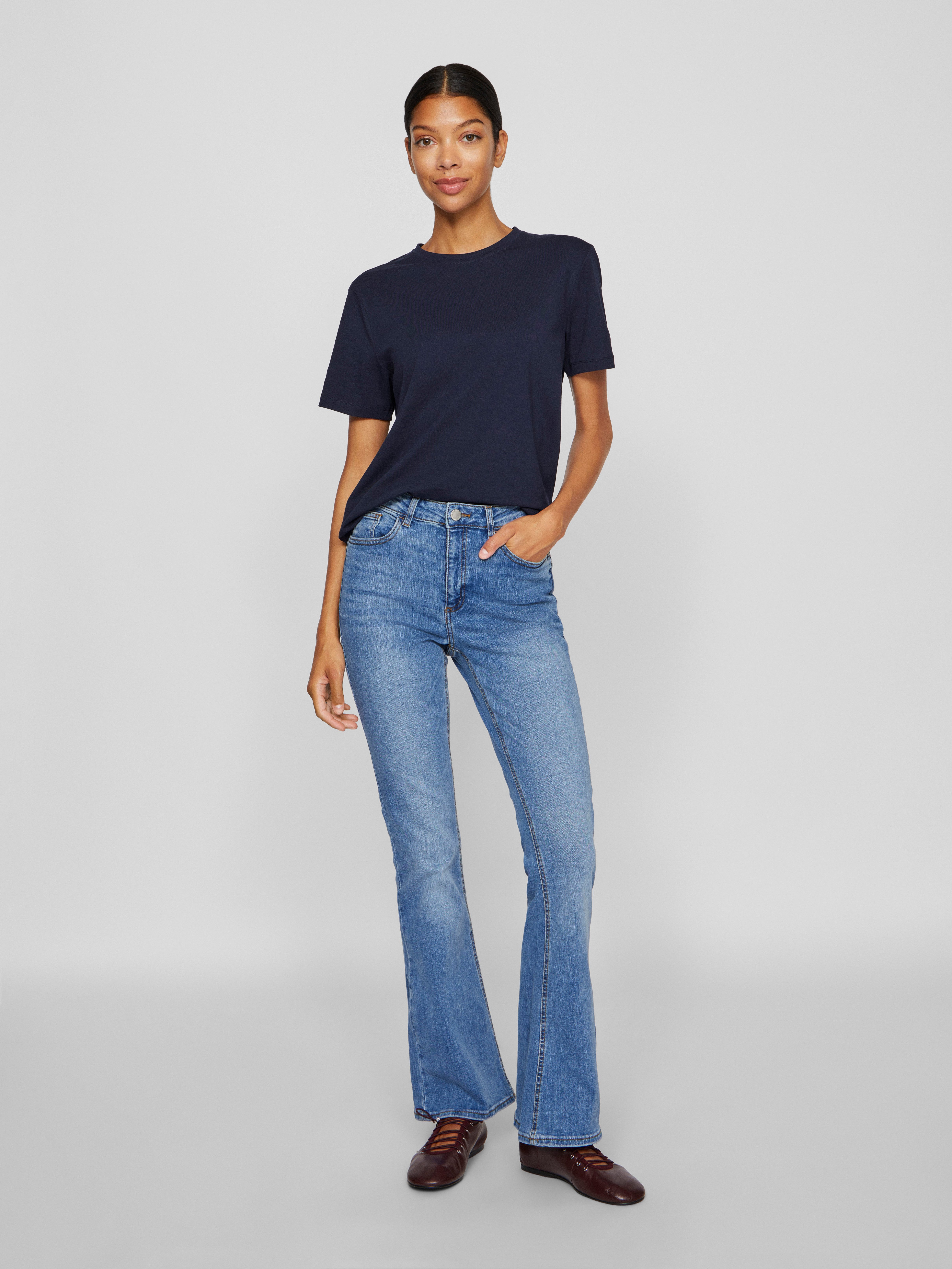 Vila Shirt met korte mouwen VINORA S S T-SHIRT NOOS