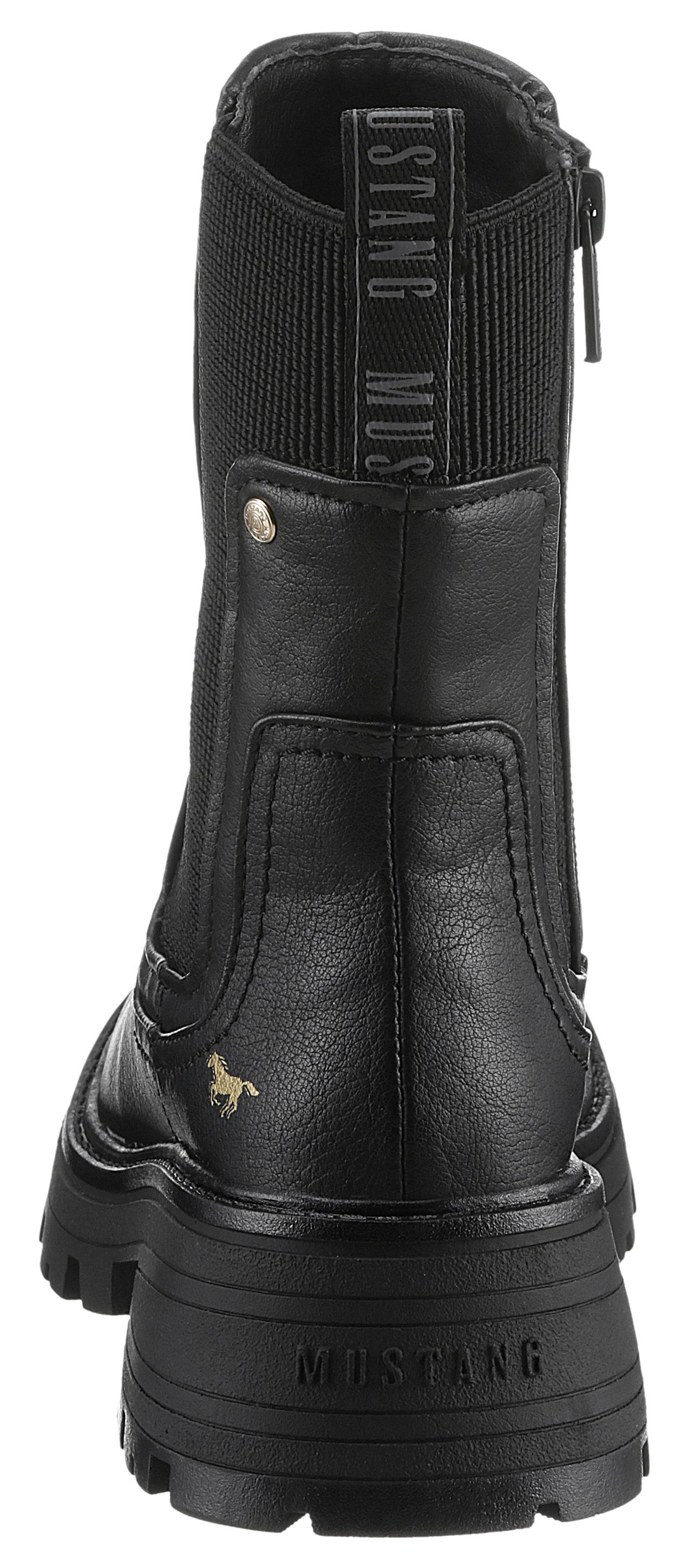 Mustang Shoes Chelsea-boots Slip-on laarzen, herfstschoen met comfortabele stretchinzet
