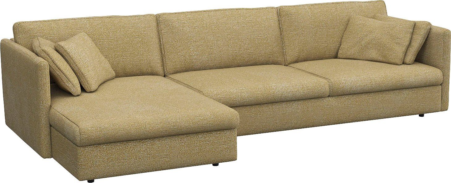 FLEXLUX Hoekbank Lovane Zacht en zeer comfortabel, grote zitdiepte op koudschuim, inclusief sierkussen