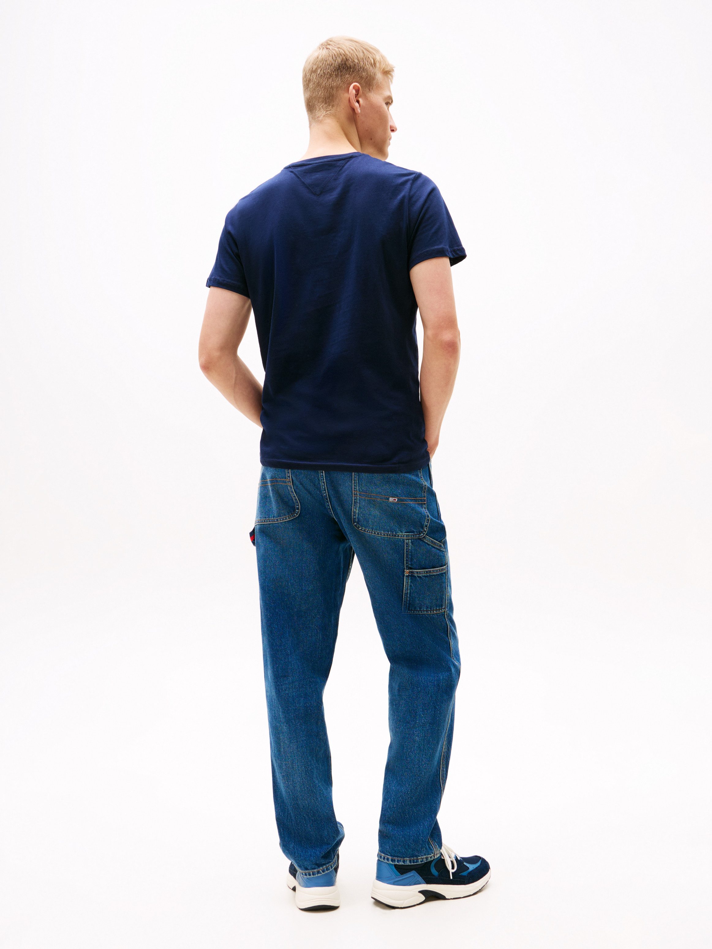TOMMY JEANS T-shirt TJM SLIM ESSENTIAL FLAG TEE EXT
