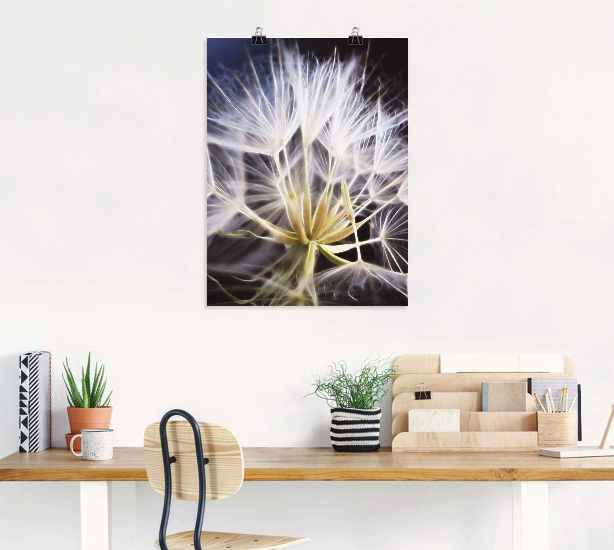 Artland Artprint Pluizenbol als artprint op linnen, poster in verschillende formaten maten