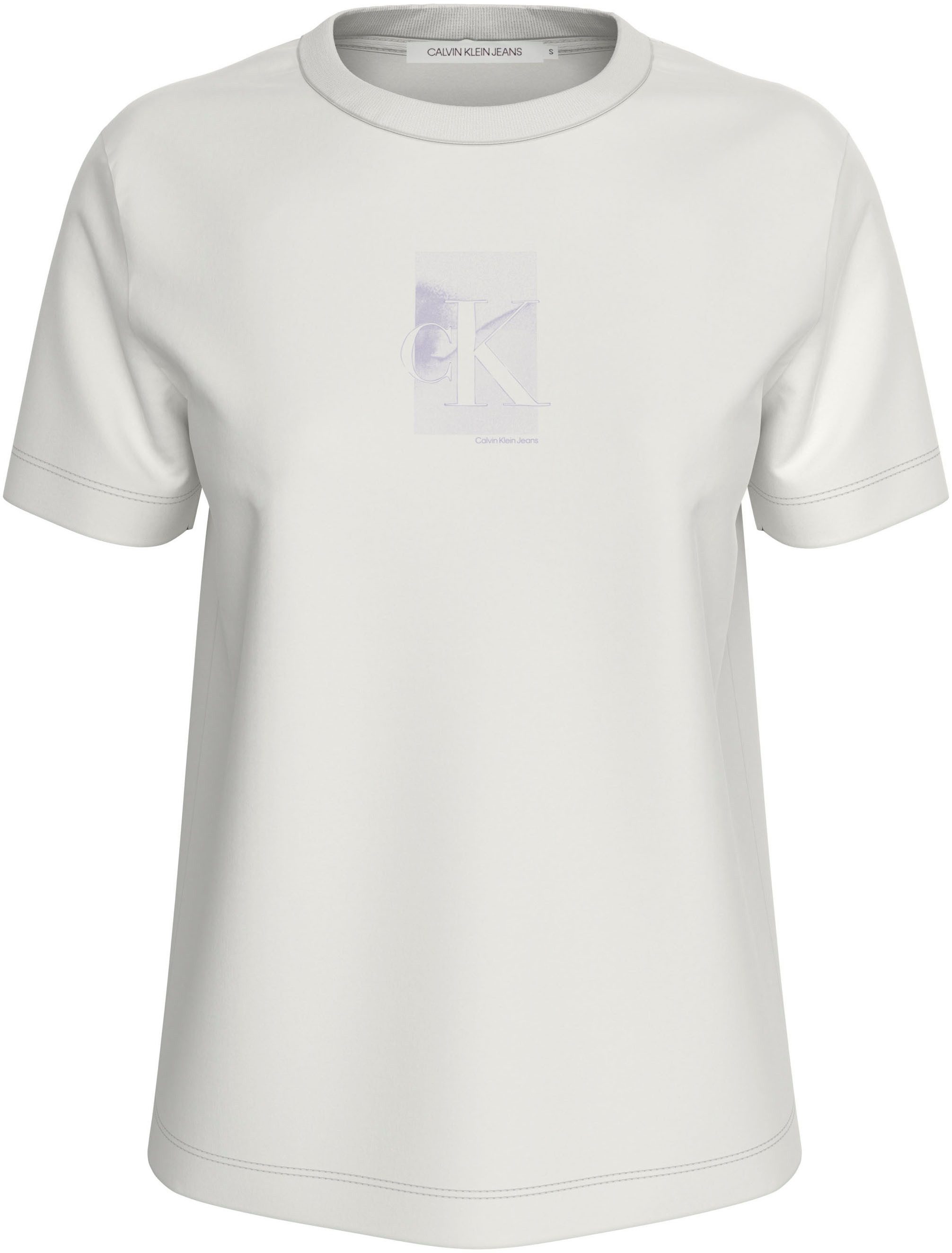 Calvin Klein Jeans Plus T-shirt PLUS DIFFUSED CK REGULAR TEE in grote maten en met logo-merklabel