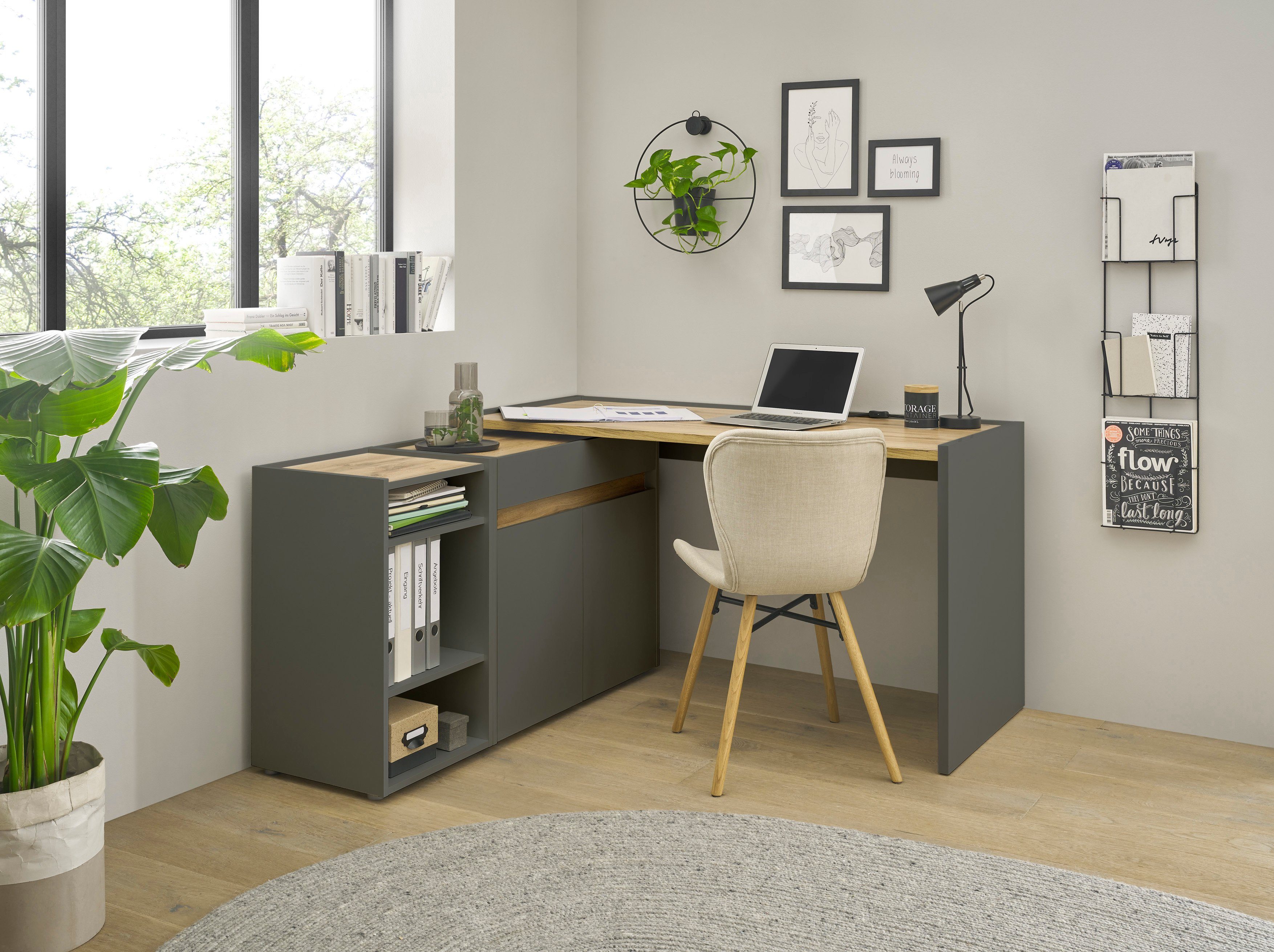 INOSIGN Set kantoormeubelen City/Giron (set, 3-delig) kantoorsets grijs