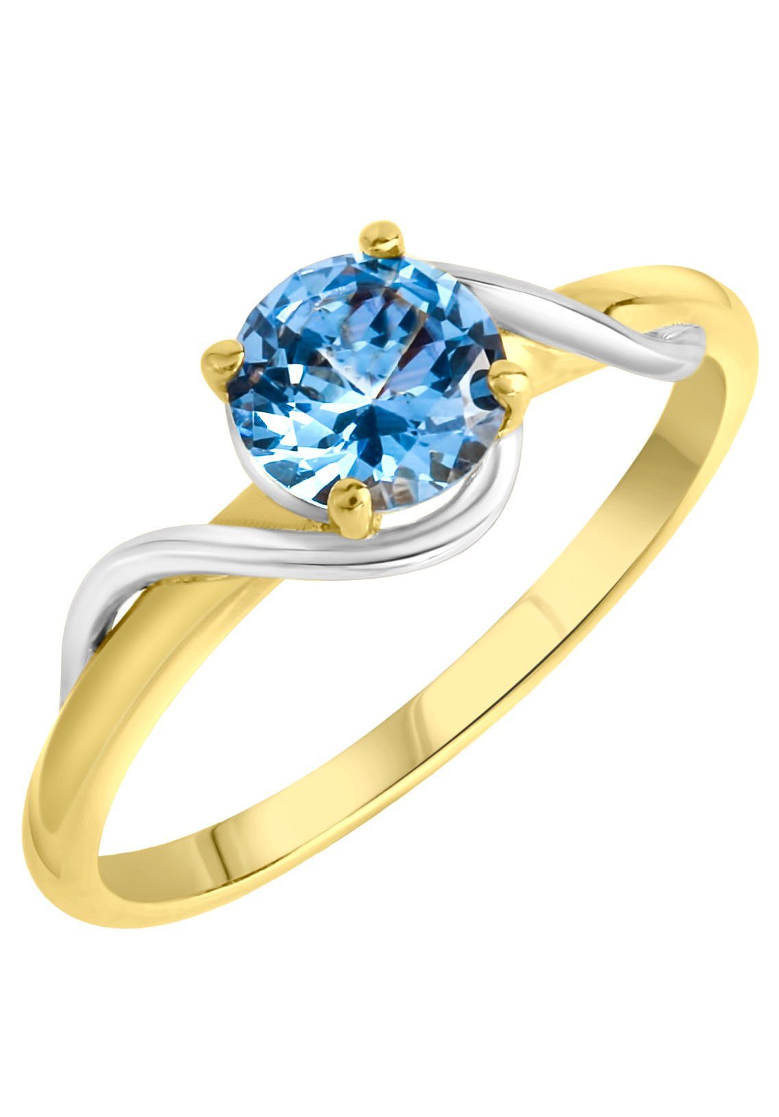 Firetti Ring Sieraad cadeau zilverkleur 925 zilveren ring blauw dames ringen maat 62 blauw