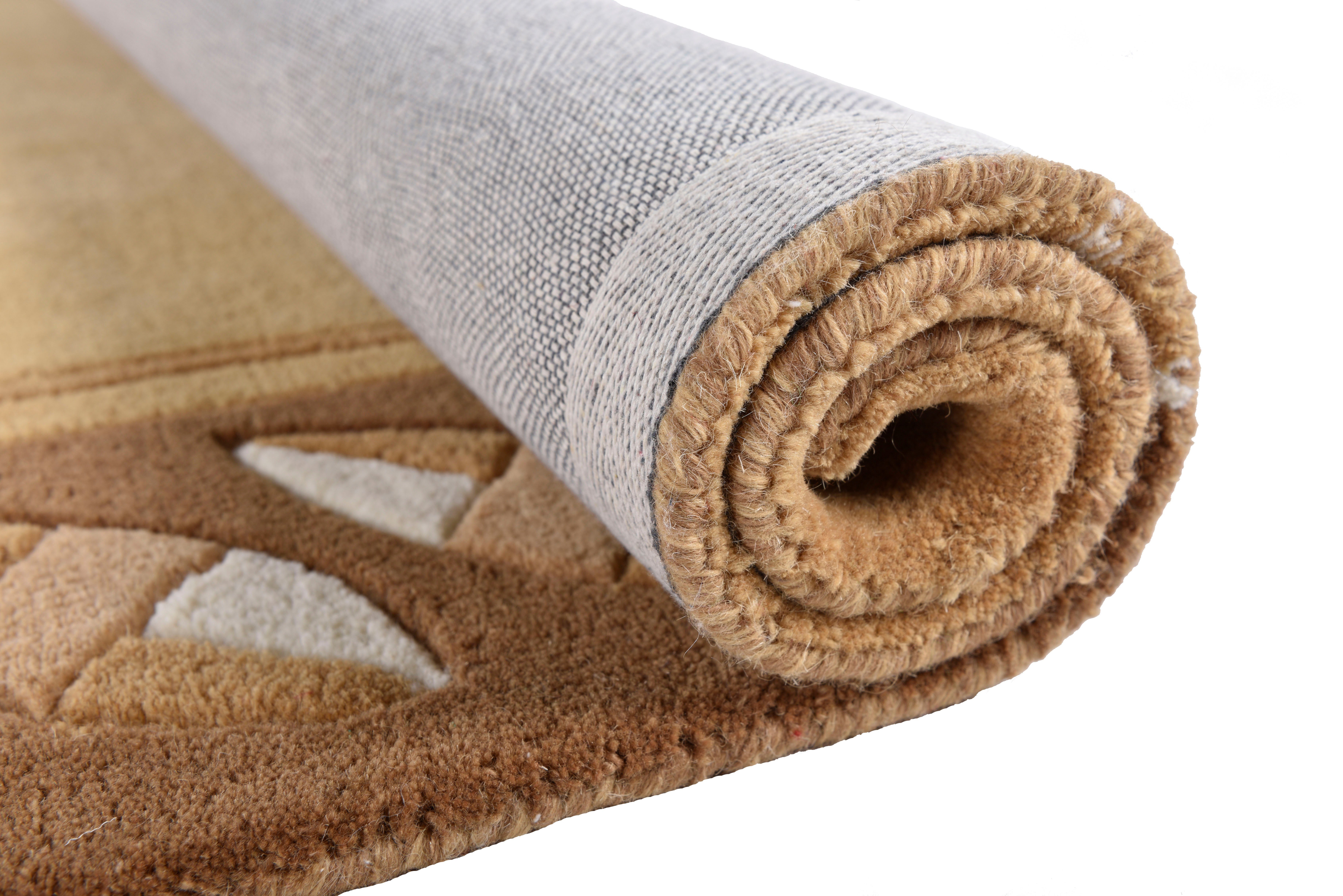 THEKO Wollen kleed Royal Nepali 3029 zuivere wol, handgetuft, modern design, met randdessin