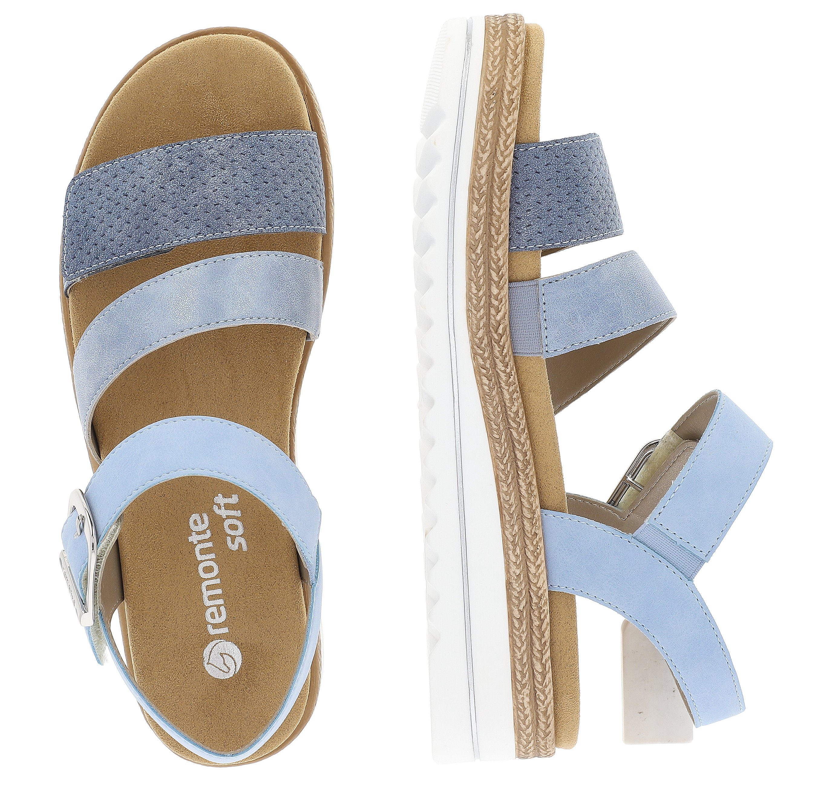 Remonte Sleehaksandaaltjes , sleehak, zomerschoenen, sandalen in vegan verwerking
