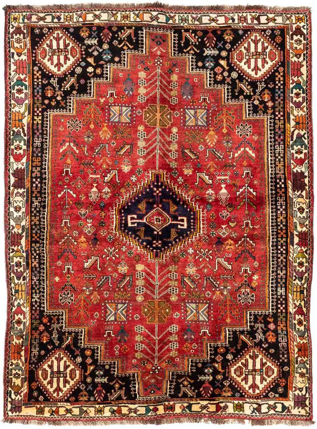 morgenland Wollen kleed Shiraz medaillon 270 x 184 cm Uniek exemplaar met certificaat