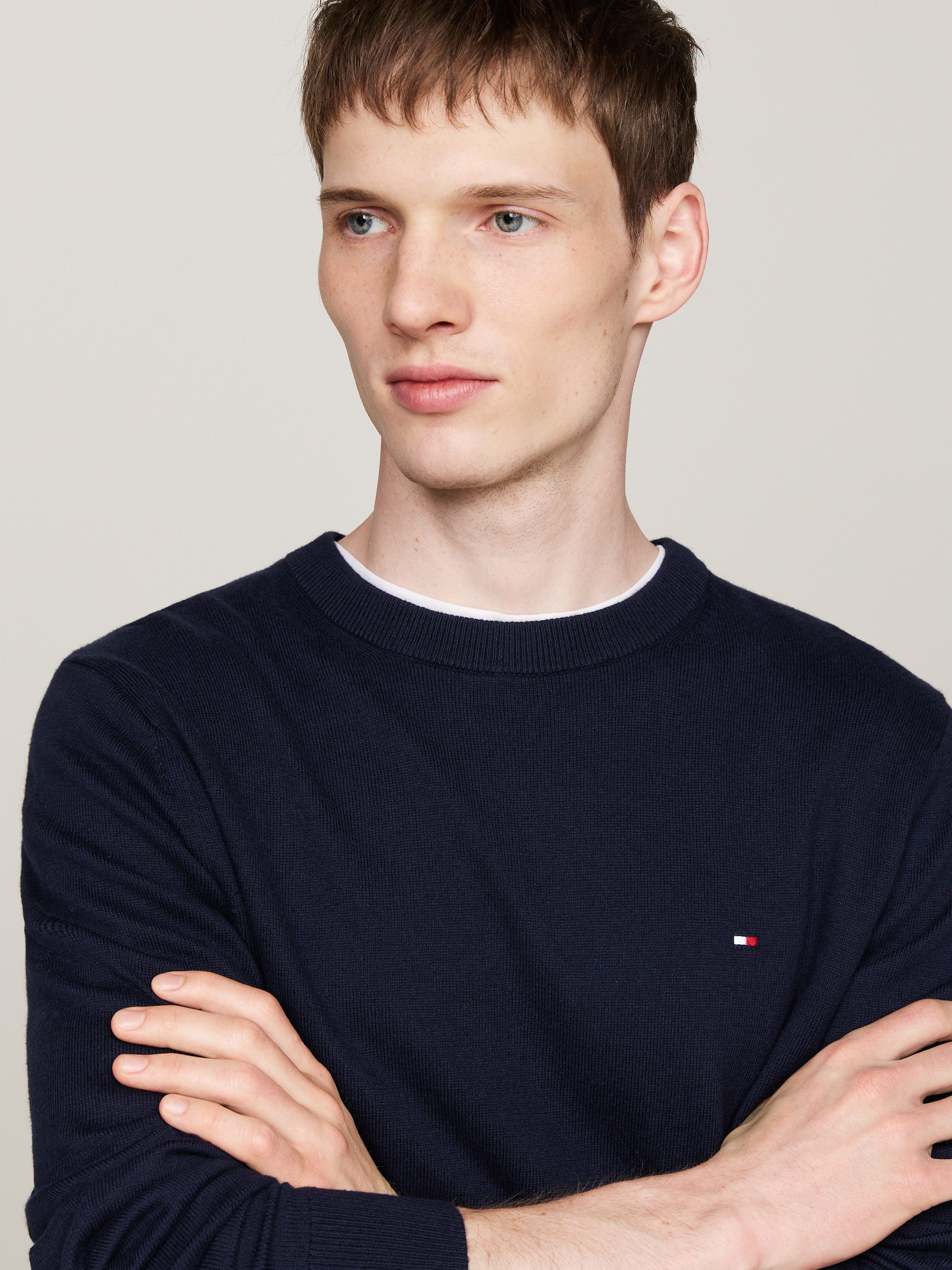 Tommy Hilfiger Trui met ronde hals PIMA ORG CTN CASHMERE CREW NECK