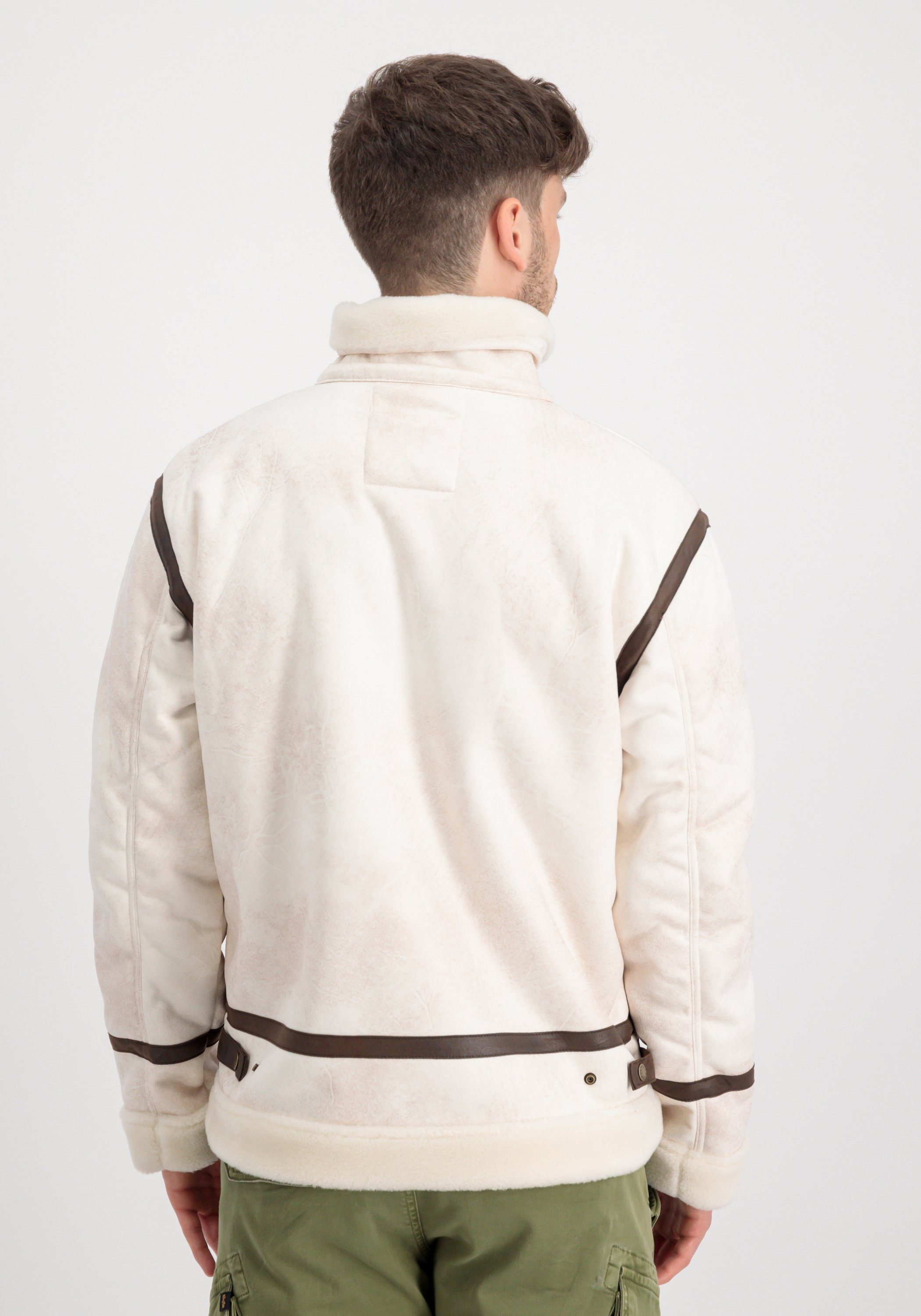 Alpha Industries Leren jack Alpha Industries Men - Leather & Vegan Jackets B-3 Arctic