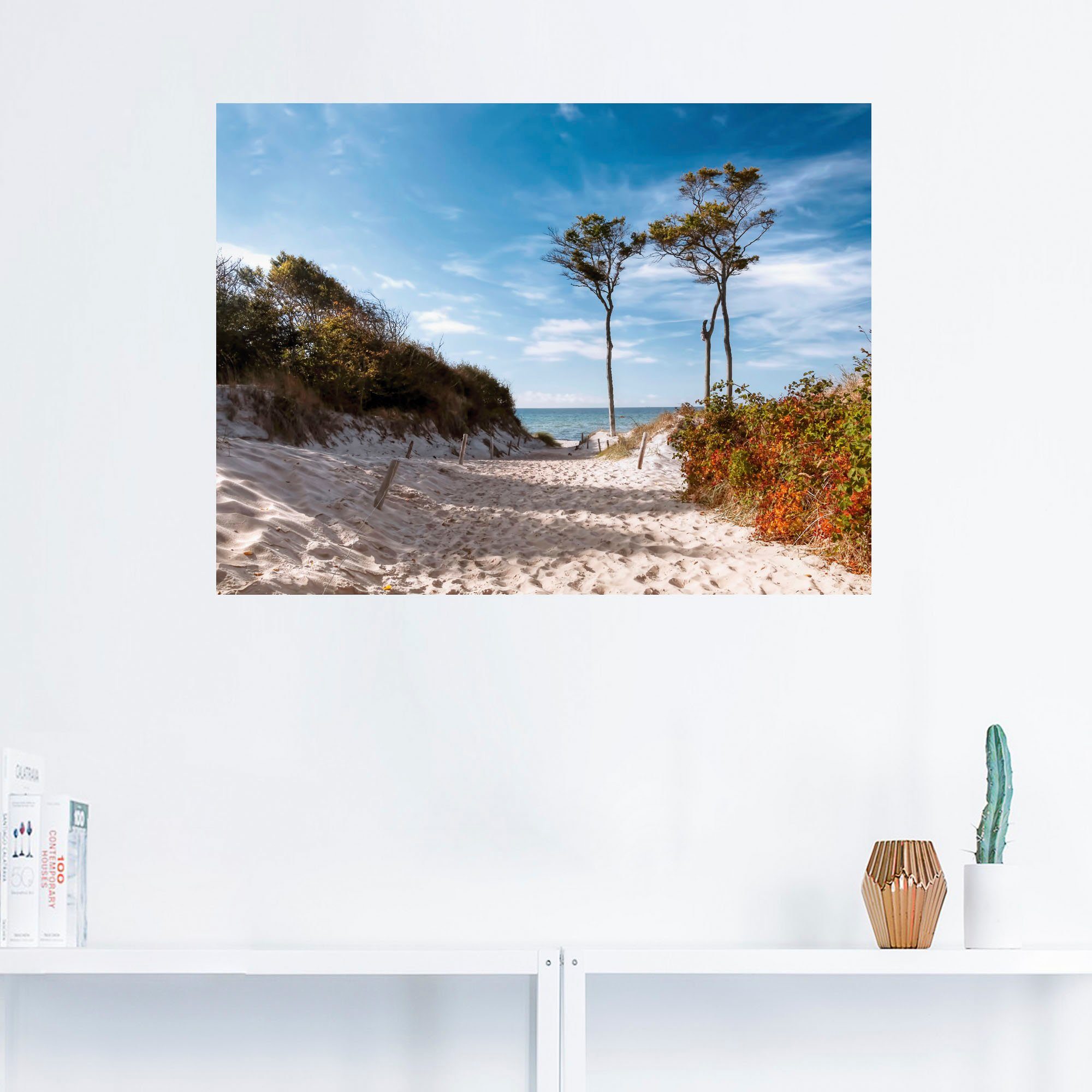 Artland Artprint Weststrand Darss als artprint op linnen, poster, muursticker in verschillende maten