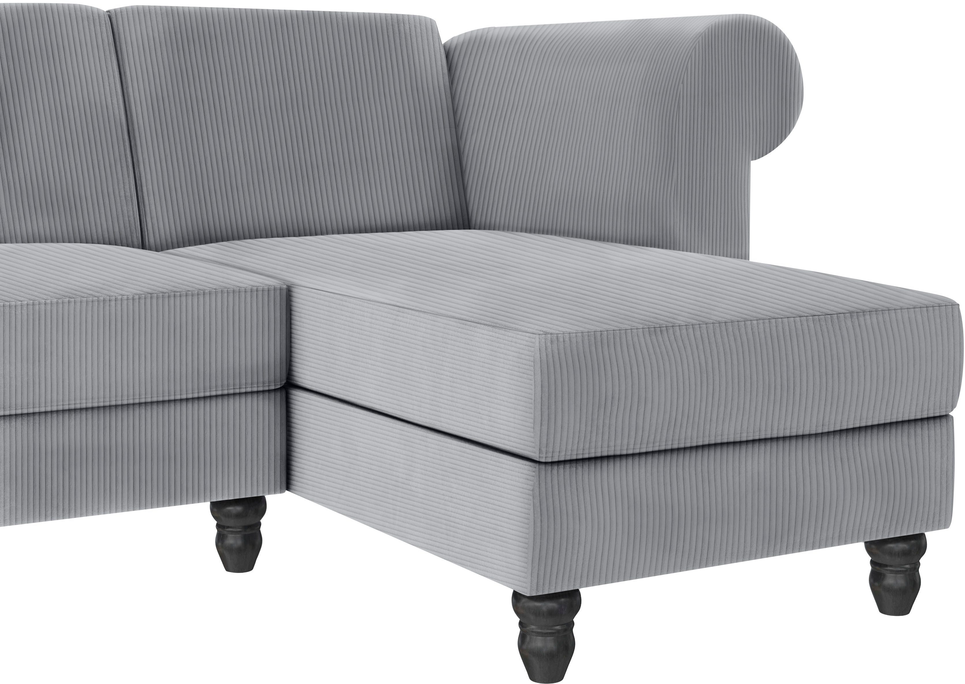 Dorel Home Hoekbank Felix II, L-model, bedbank 241cm (ligoppervlak 108x195 cm),