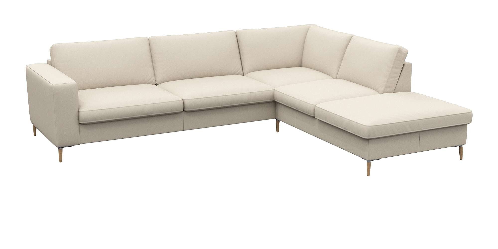 FLEXLUX Hoekbank Fiore, zitconstructie met hoogwaardig koudschuim voor meer zitcomfort