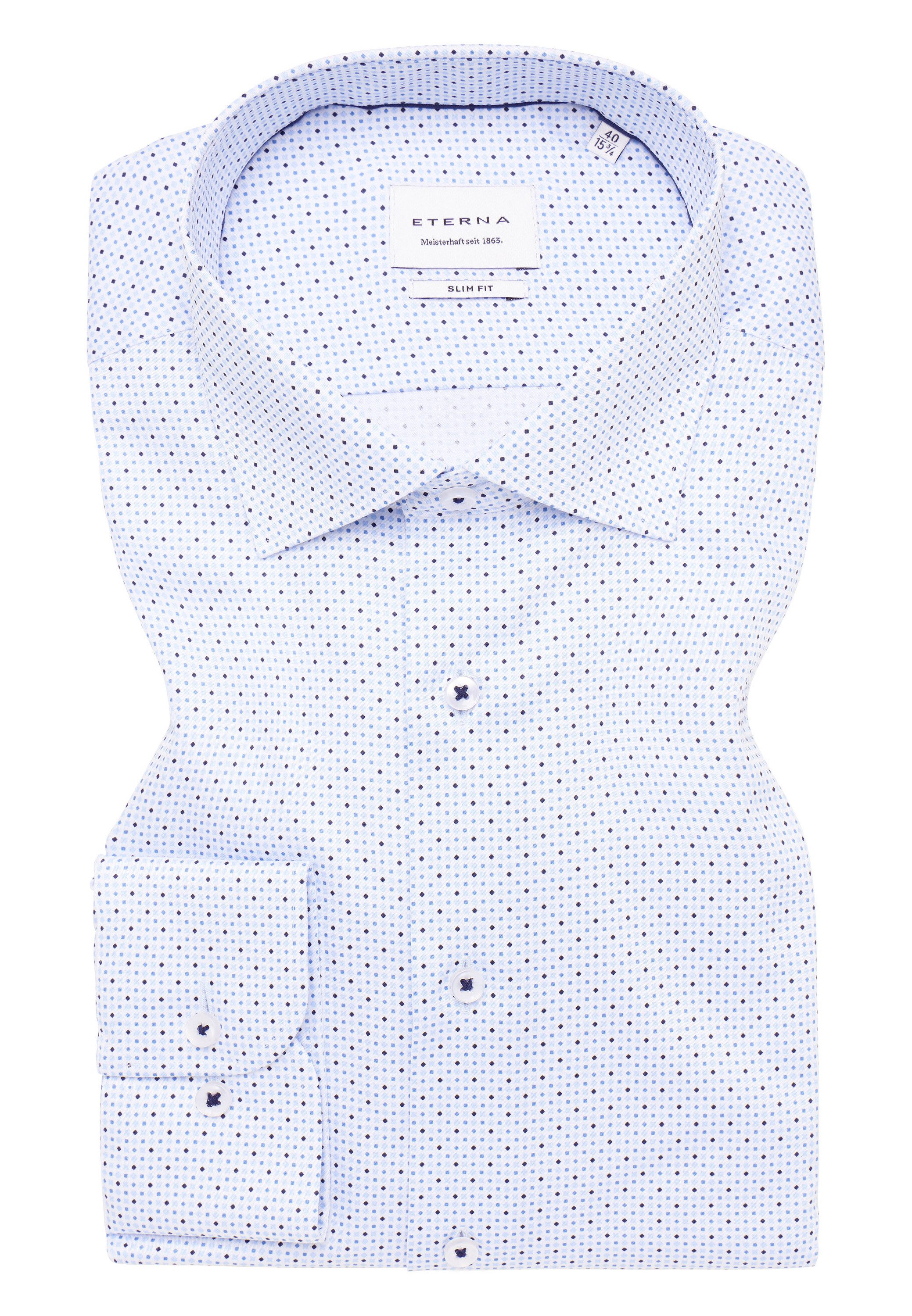 Eterna Overhemd met lange mouwen Slim fit NON IRON (strijkvrij)