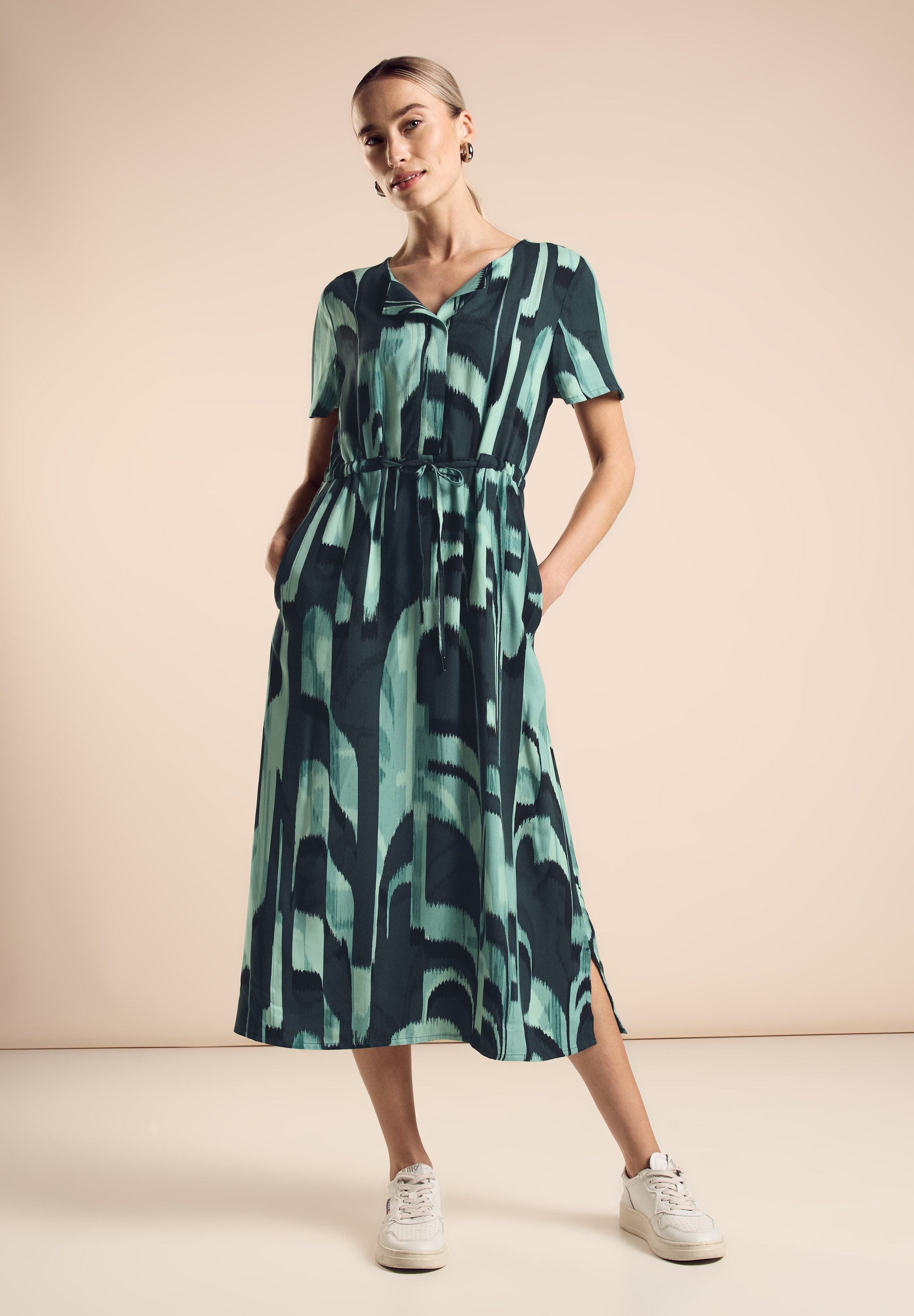 STREET ONE Midi-jurk met print all-over
