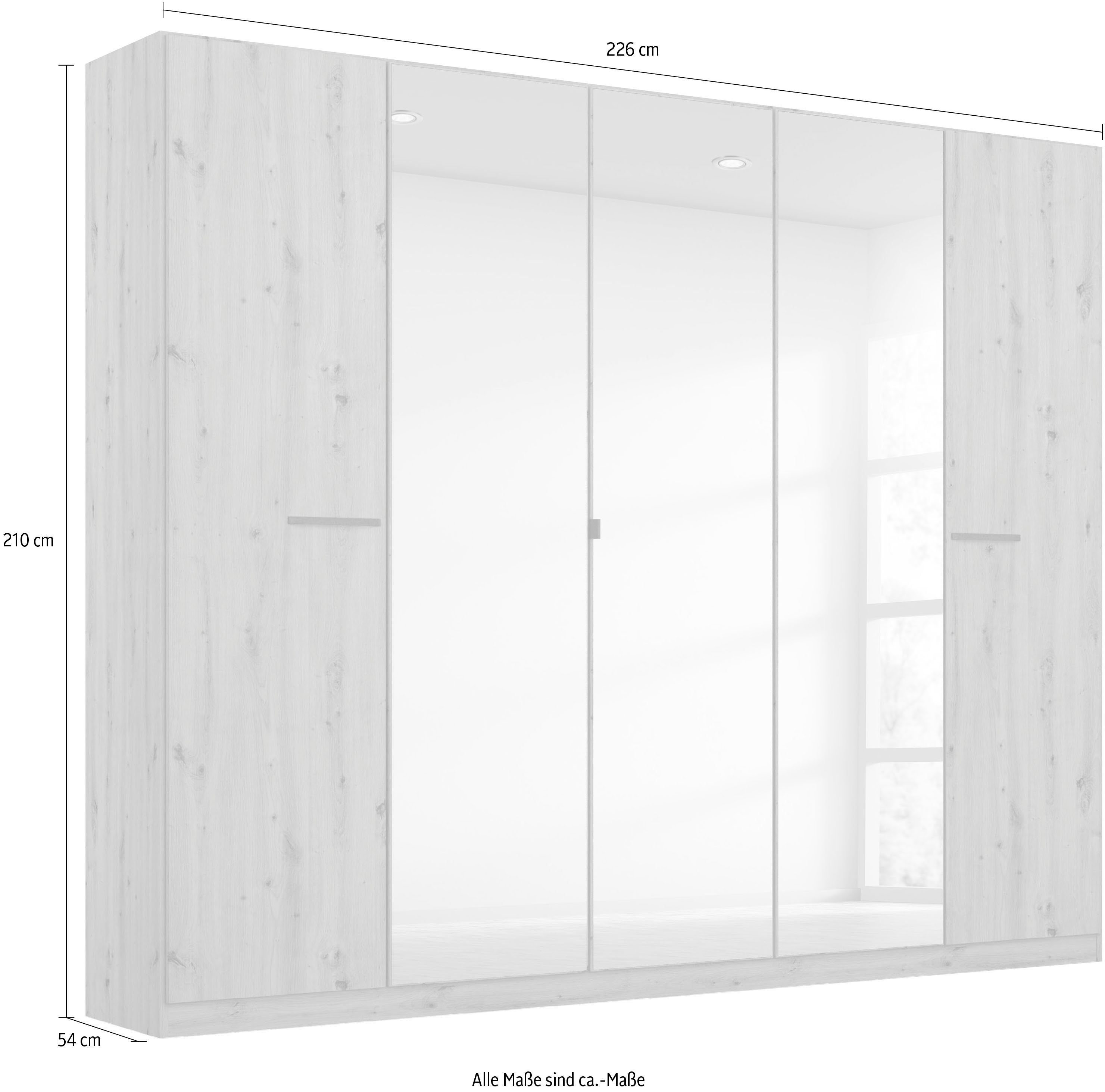 rauch Draaideurkast Kledingkast kast garderobe TOPSELLER OTELI incl. binnenindeling met 3 binnenlades extra planken optioneel met spiegel made in germany