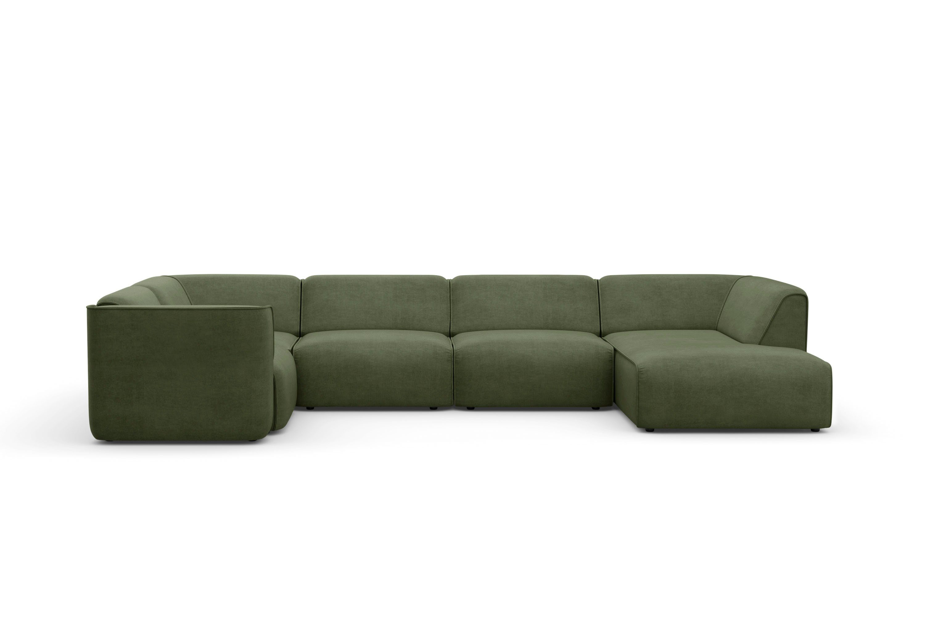 RAUM.ID Zithoek Merid U-vorm, altijd uitbreidbaar met modules, B/D/H: 367/206/70 cm