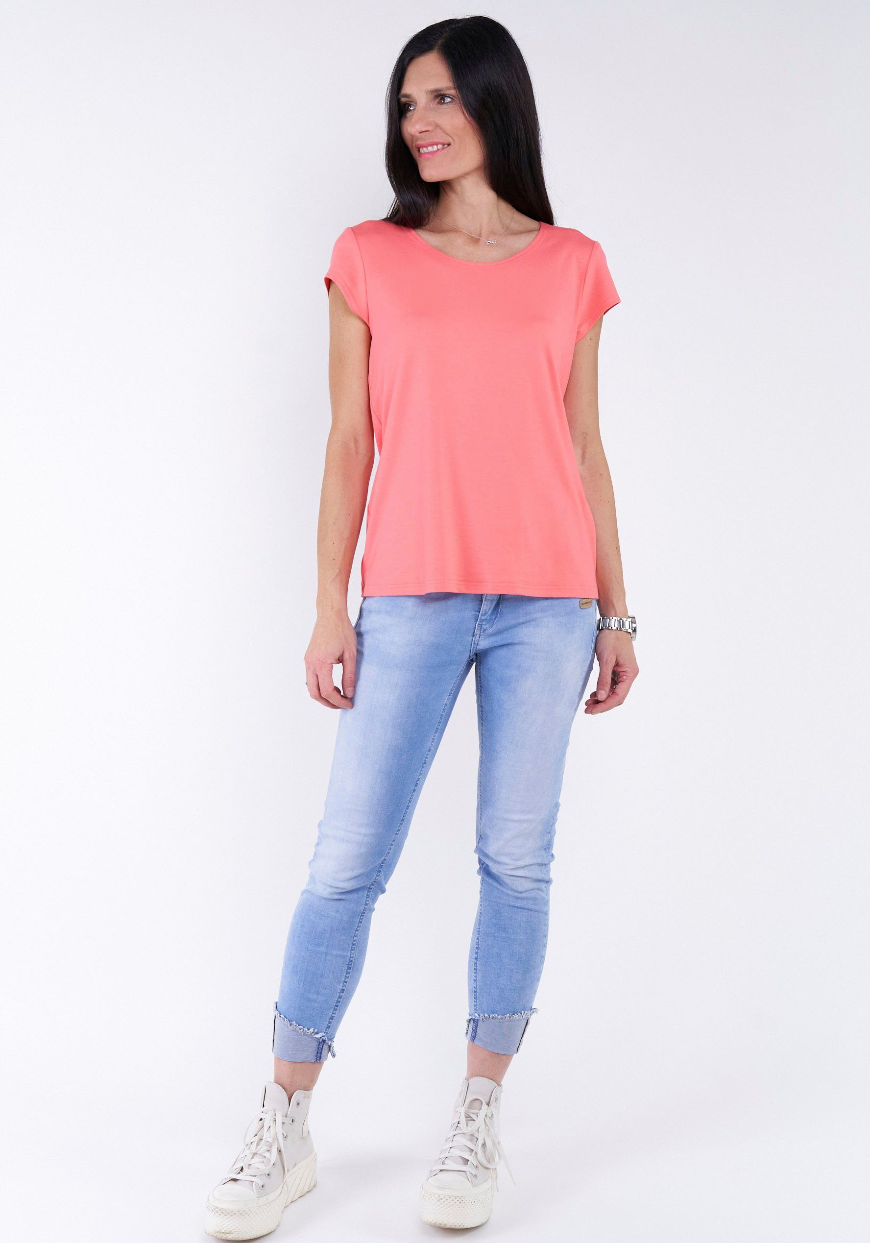 Seidel Moden T-shirt met kapmouwen, made in germany