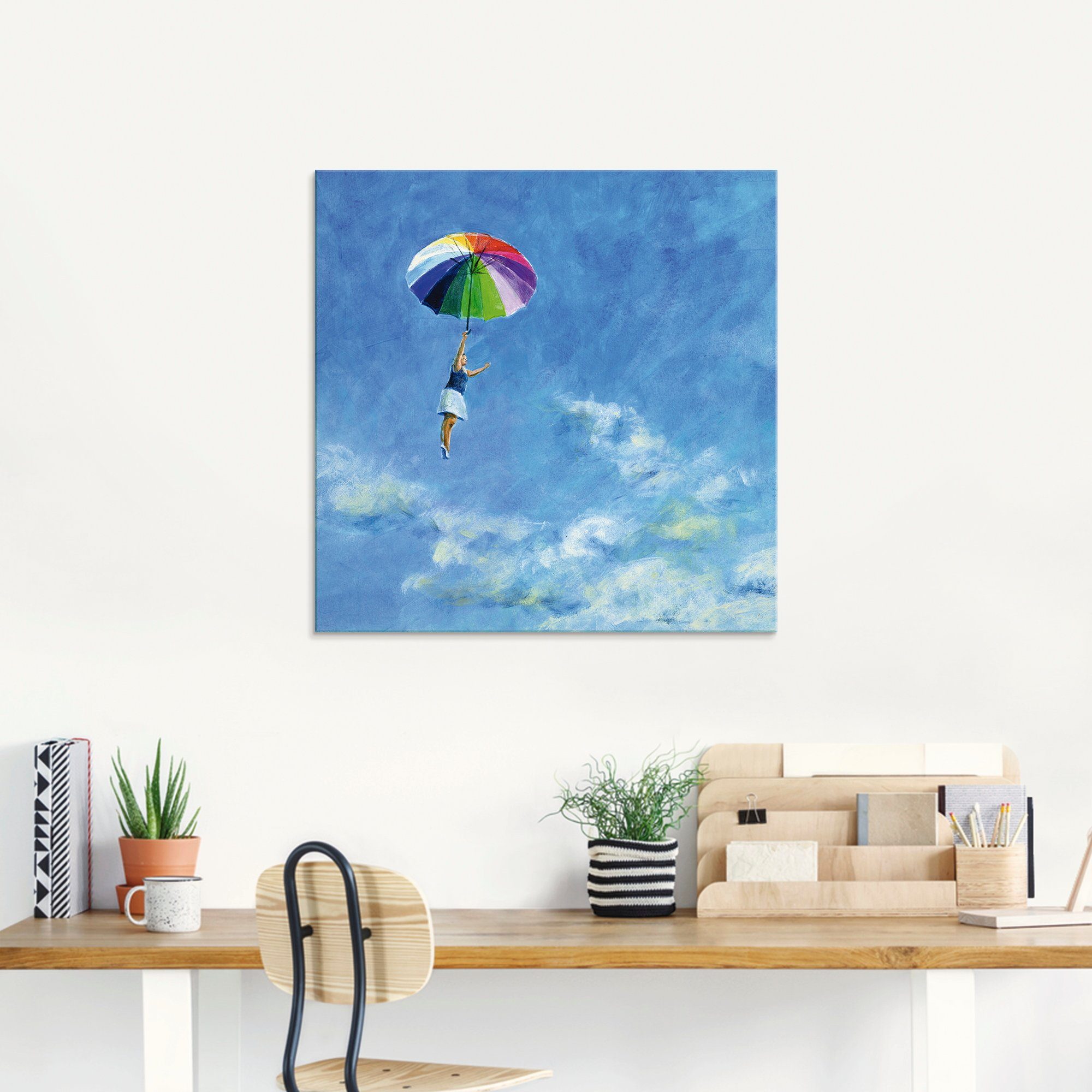 Artland Print op glas Het leven leven in verschillende maten