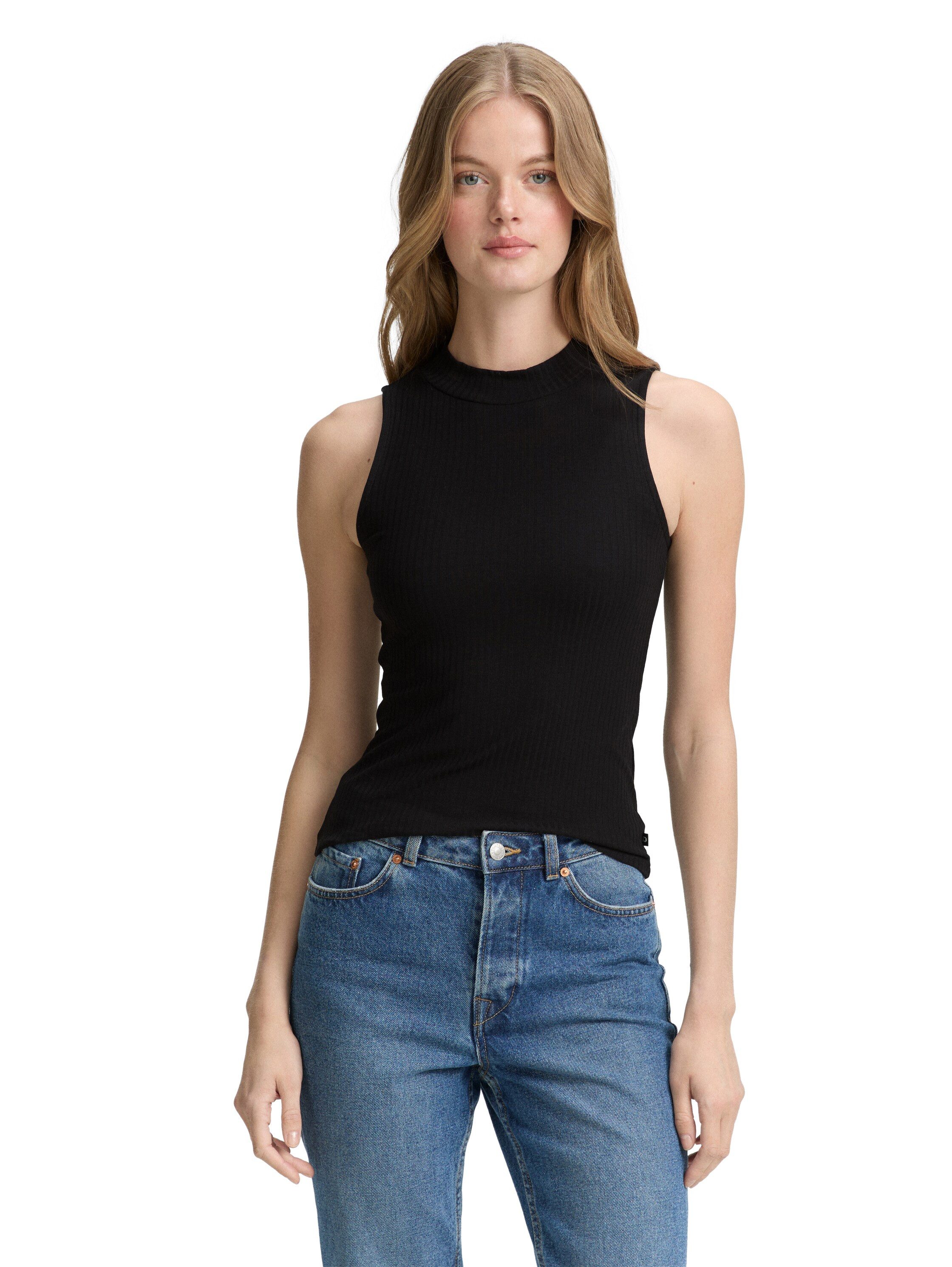 Tom Tailor Denim T-shirt dames t-shirts maat L (40) zwart