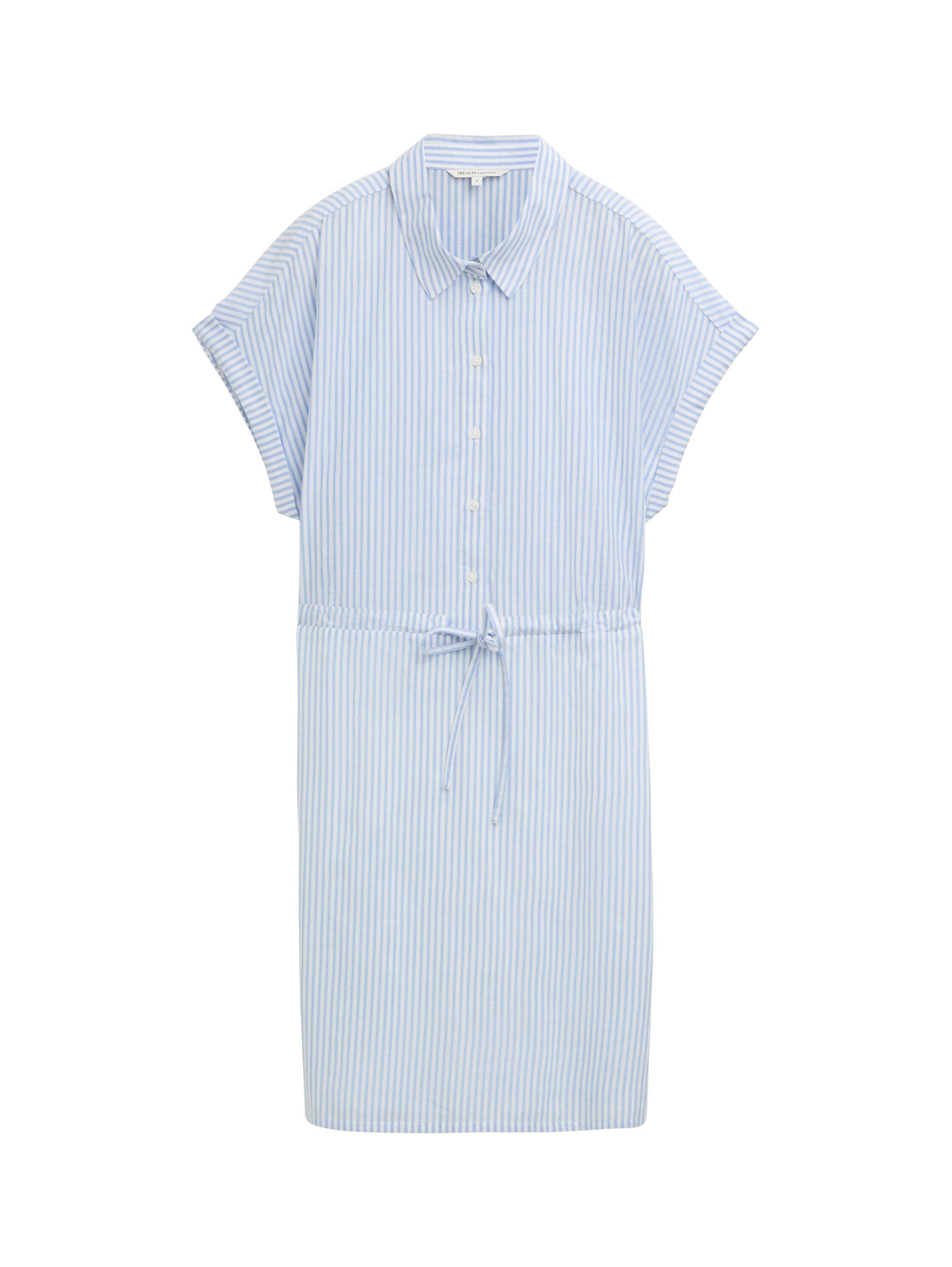 Tom Tailor Denim Jurk met overhemdkraag met streepdessin