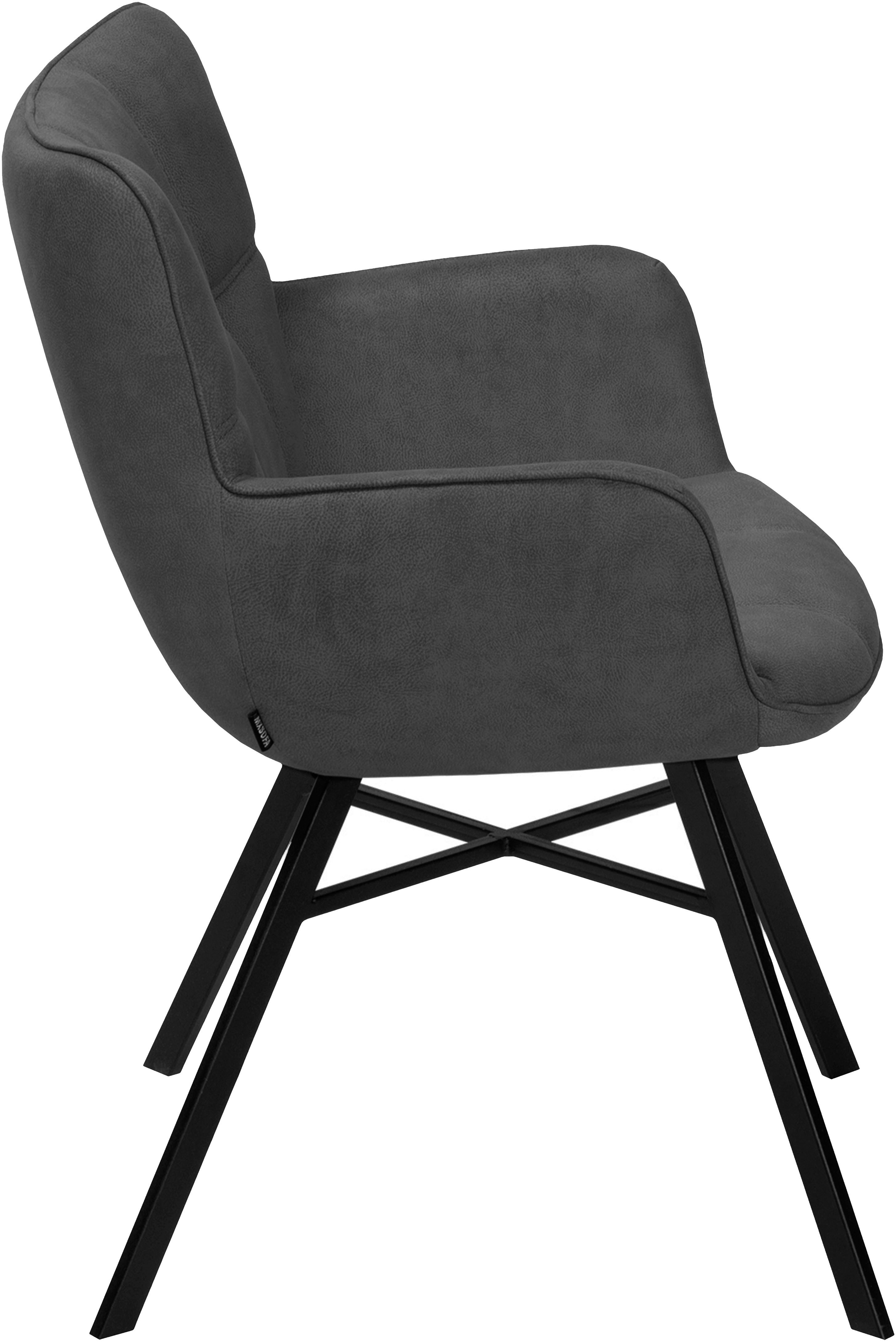 OMG Design Stoel met armleuningen Marcon Eetkamerstoel, onderhoudsvriendelijke bekleding