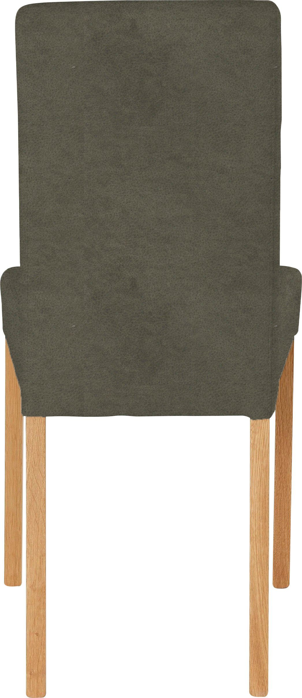 Home affaire Stoel met 4 poten Bologna Frame van massief hout (set)