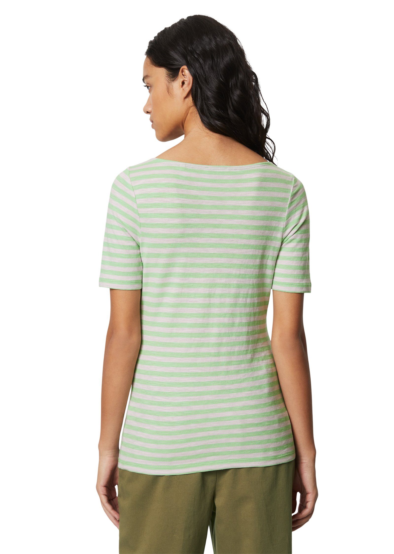 Marc O'Polo T-shirt met fijne strepen