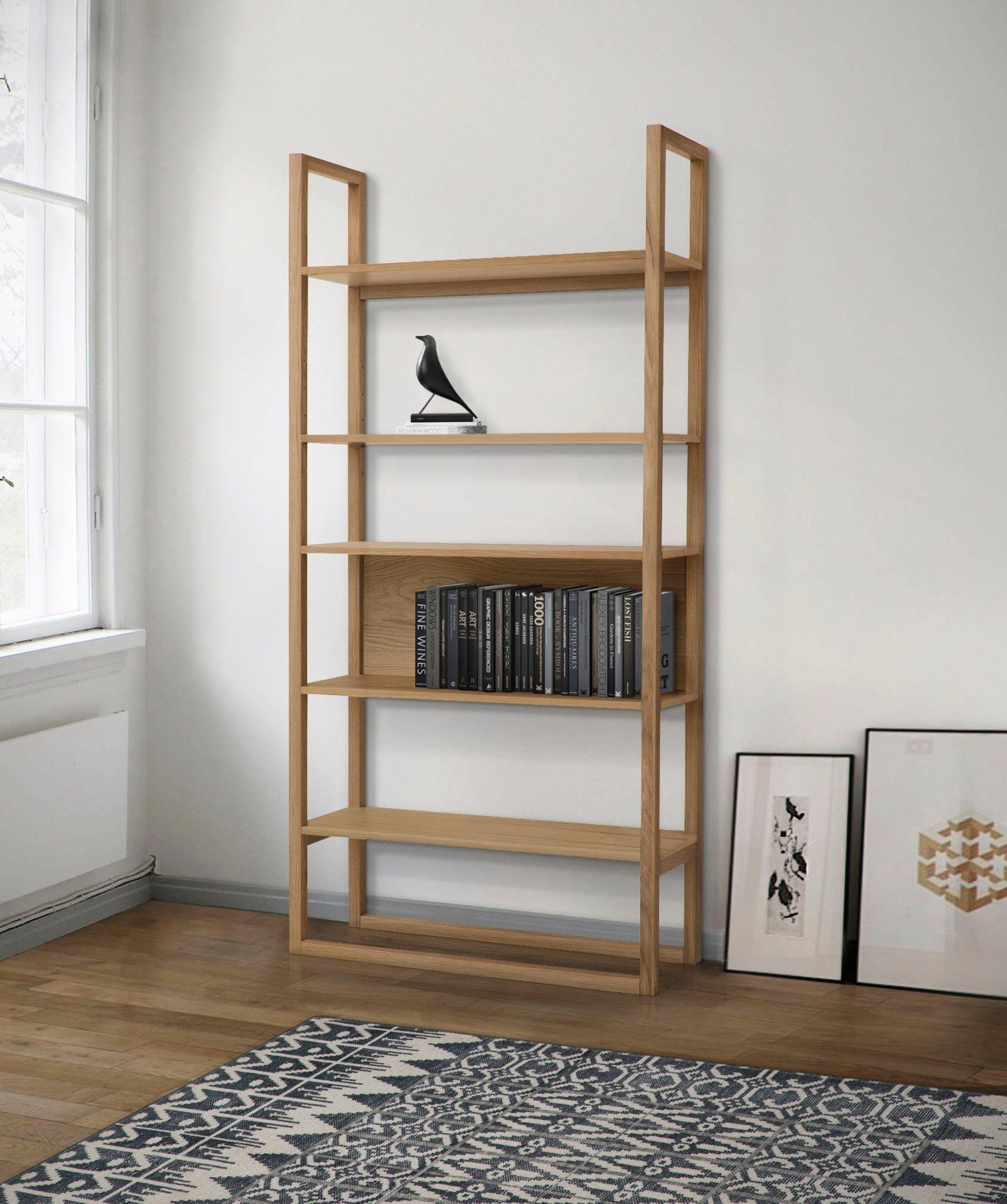 Woodman Boekenkast New Est in scandinavisch design, frame van massief eiken