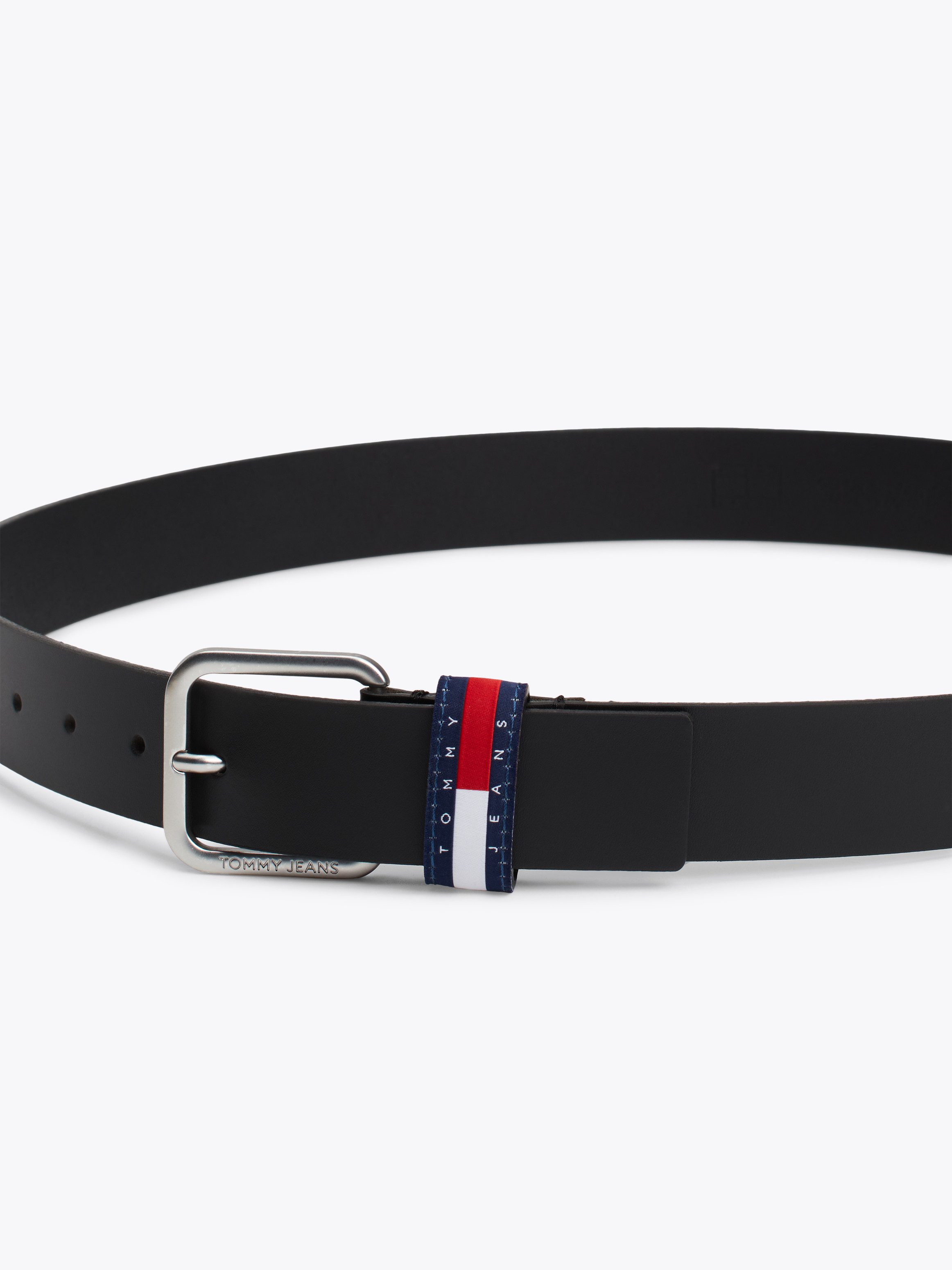 TOMMY JEANS Leren riem TJM RYAN 3.5 Lus met -badge