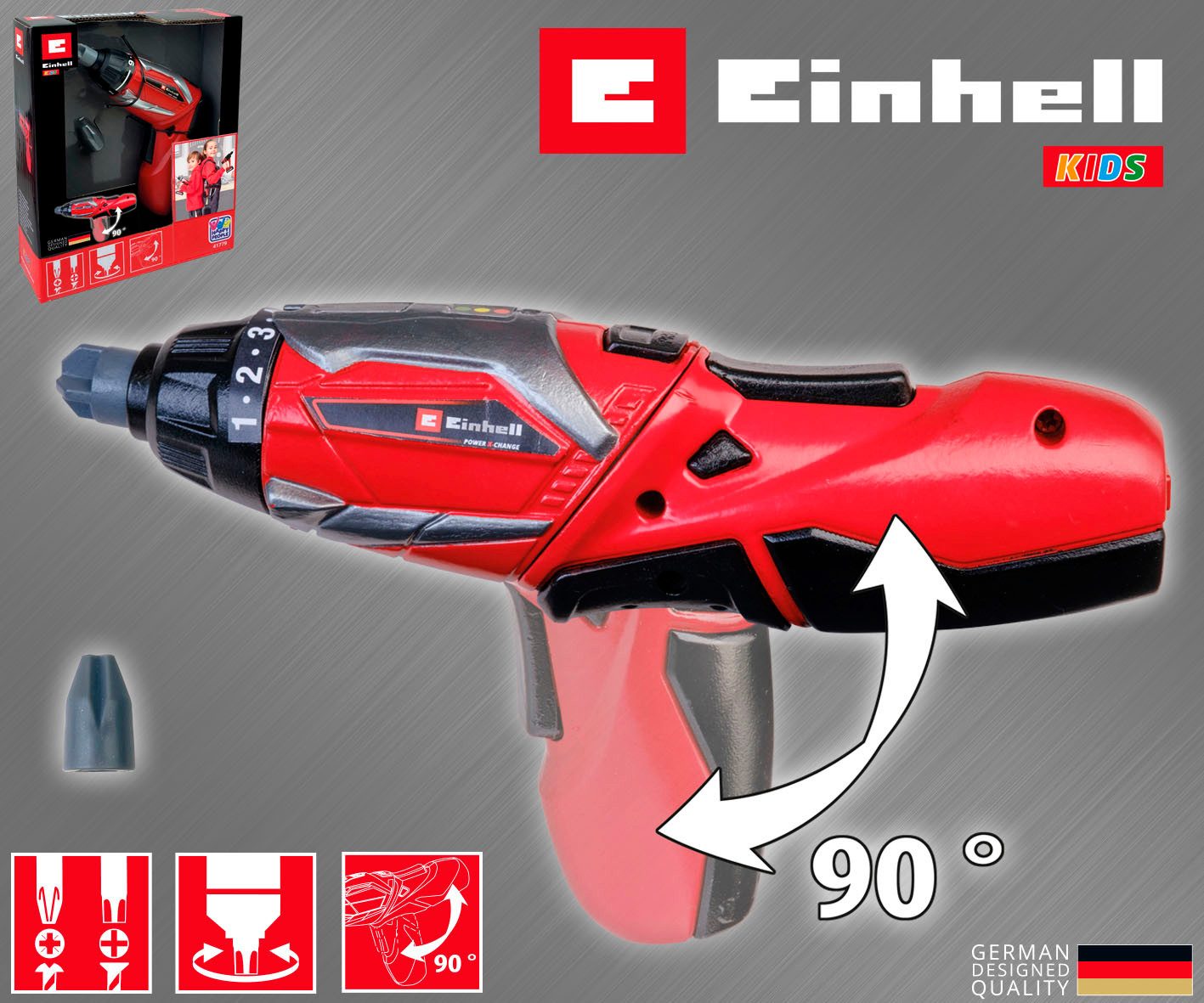 Happy People Speelgoedgereedschap EINHELL Kids Mini Schroevendraaier