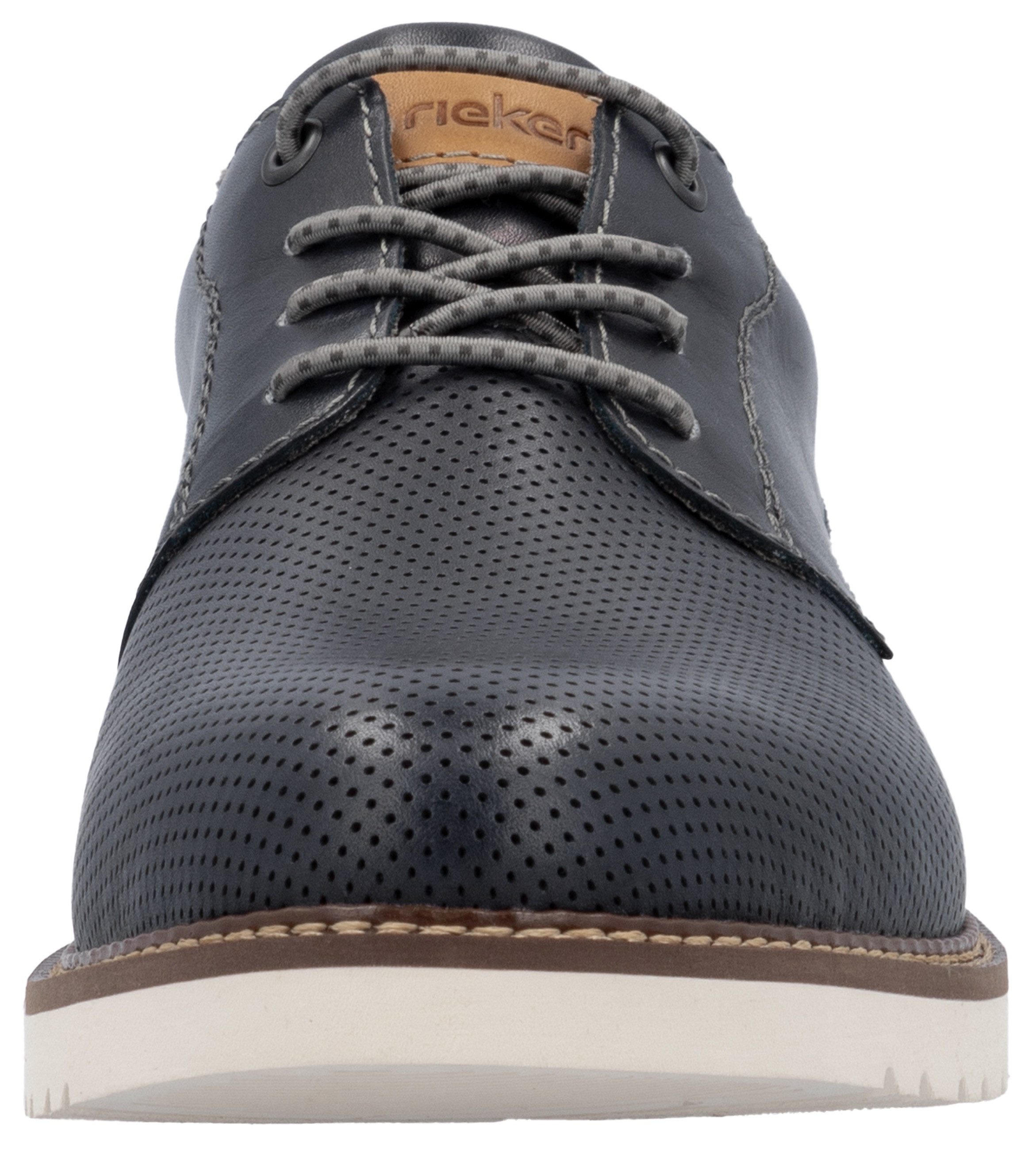 Rieker Veterschoenen , lage schoen, casual veterschoen met gemakkelijke instap dankzij elastische band