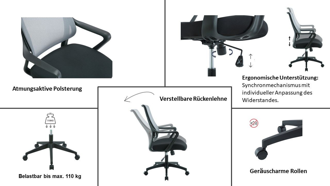 INOSIGN Bureaustoel Imperia, comfortabele bureaustoel