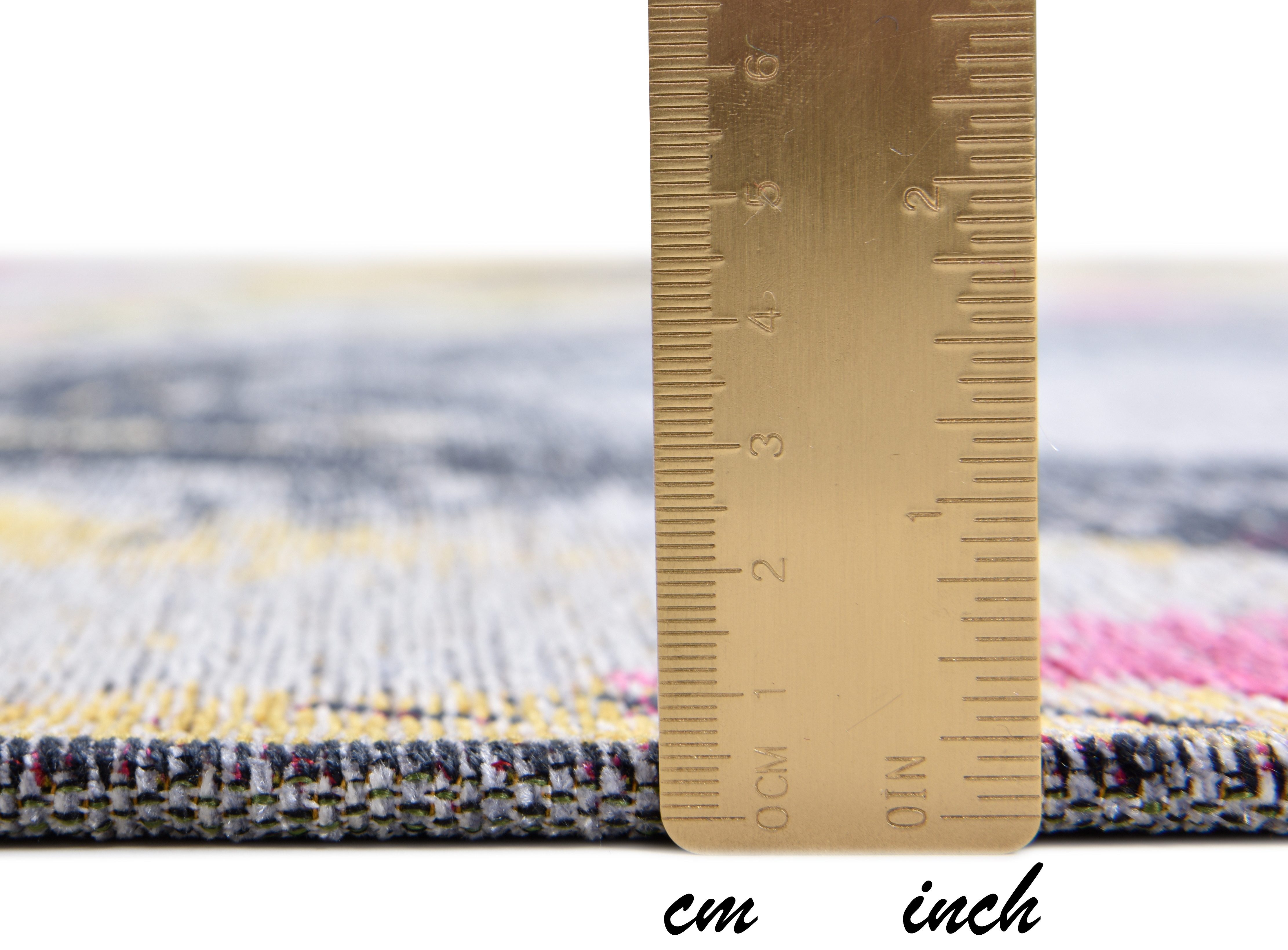 Gino Falcone Vloerkleed Cosima-107 plat geweven jacquard-vloerkleed, met chenillegaren, modern design