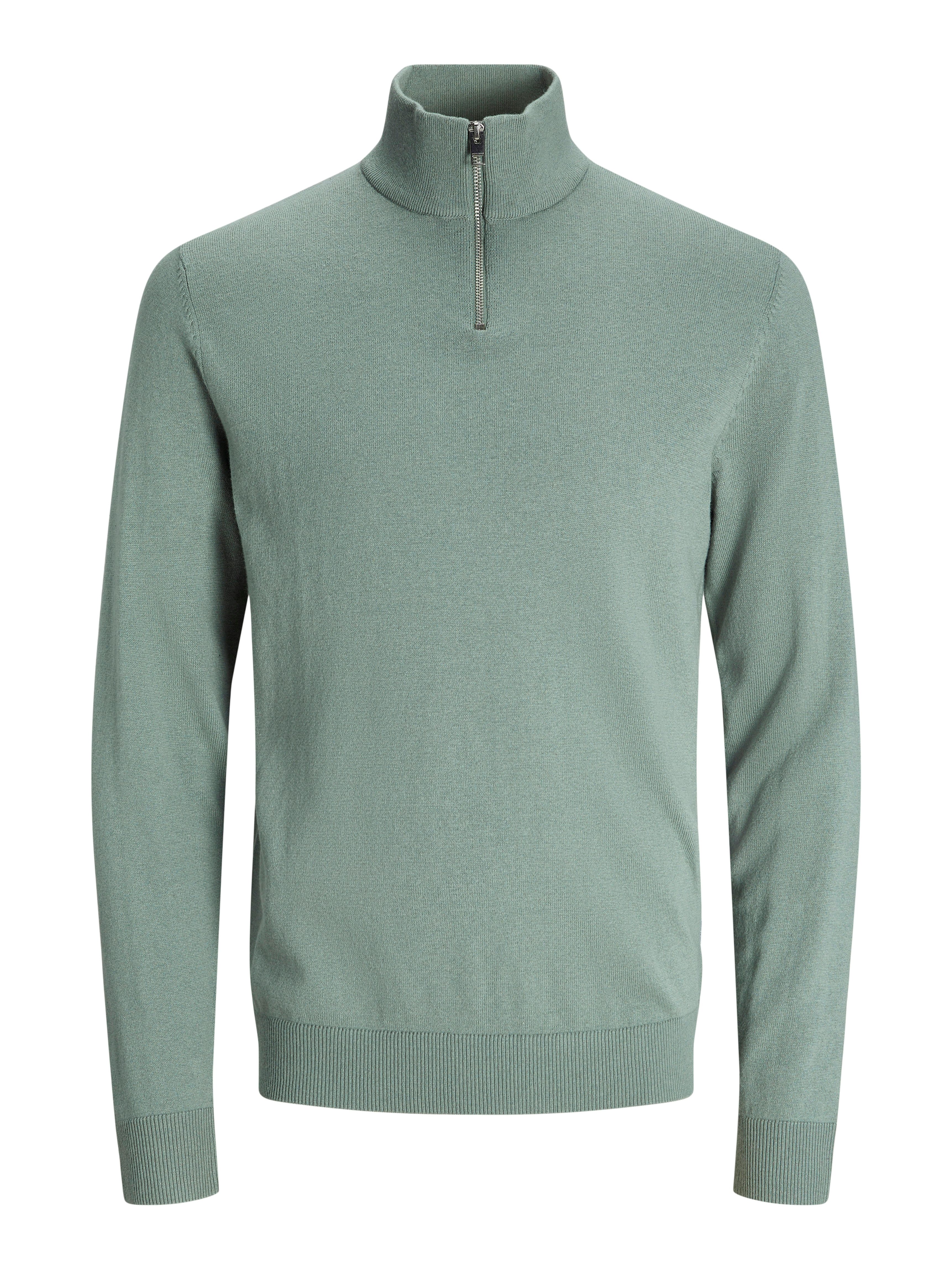 Jack & Jones Schipperstrui JJEEMIL KNIT HALF ZIP NOOS