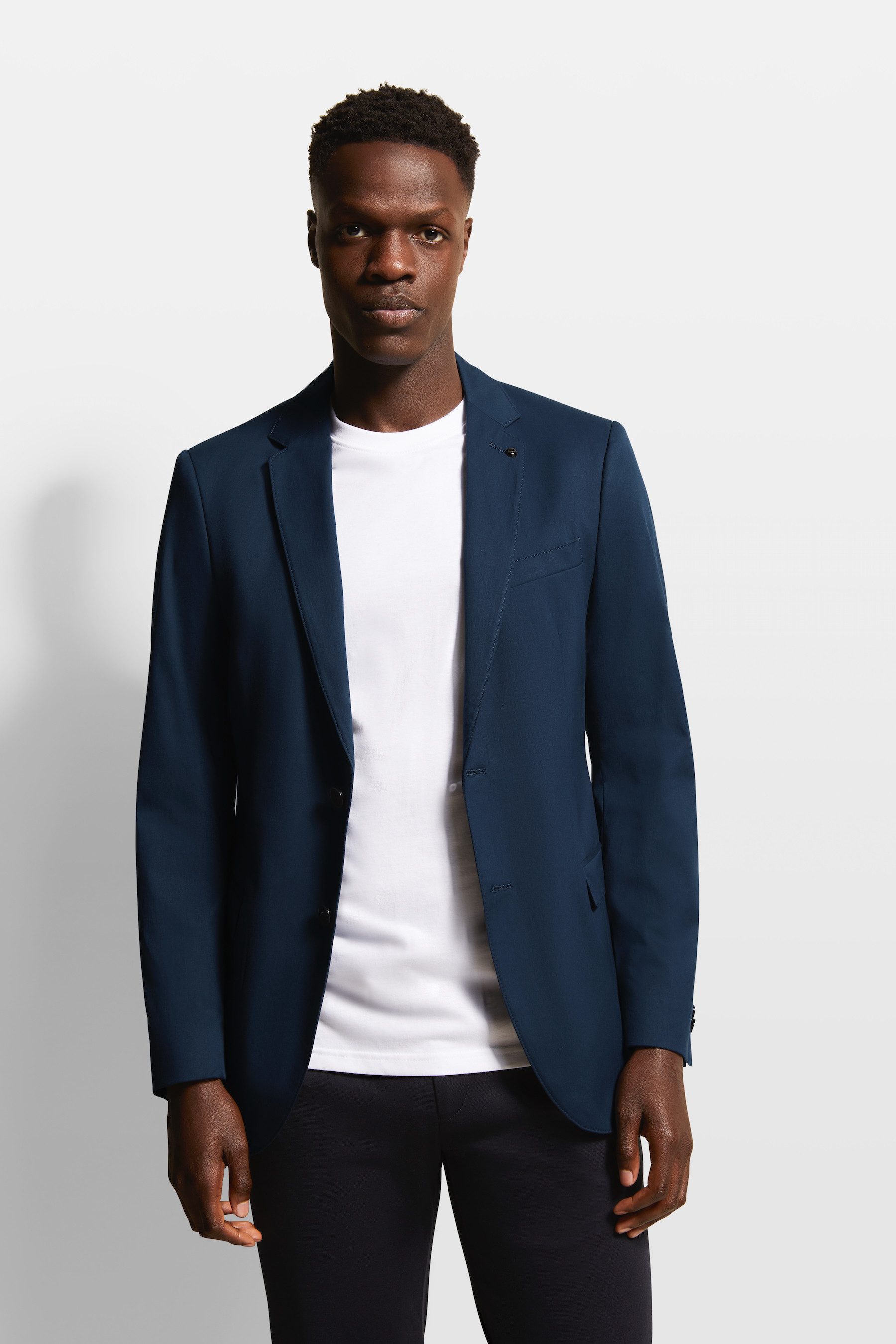 Bugatti Colbert met stretchfunctie heren colberts & blazers maat 60 blauw
