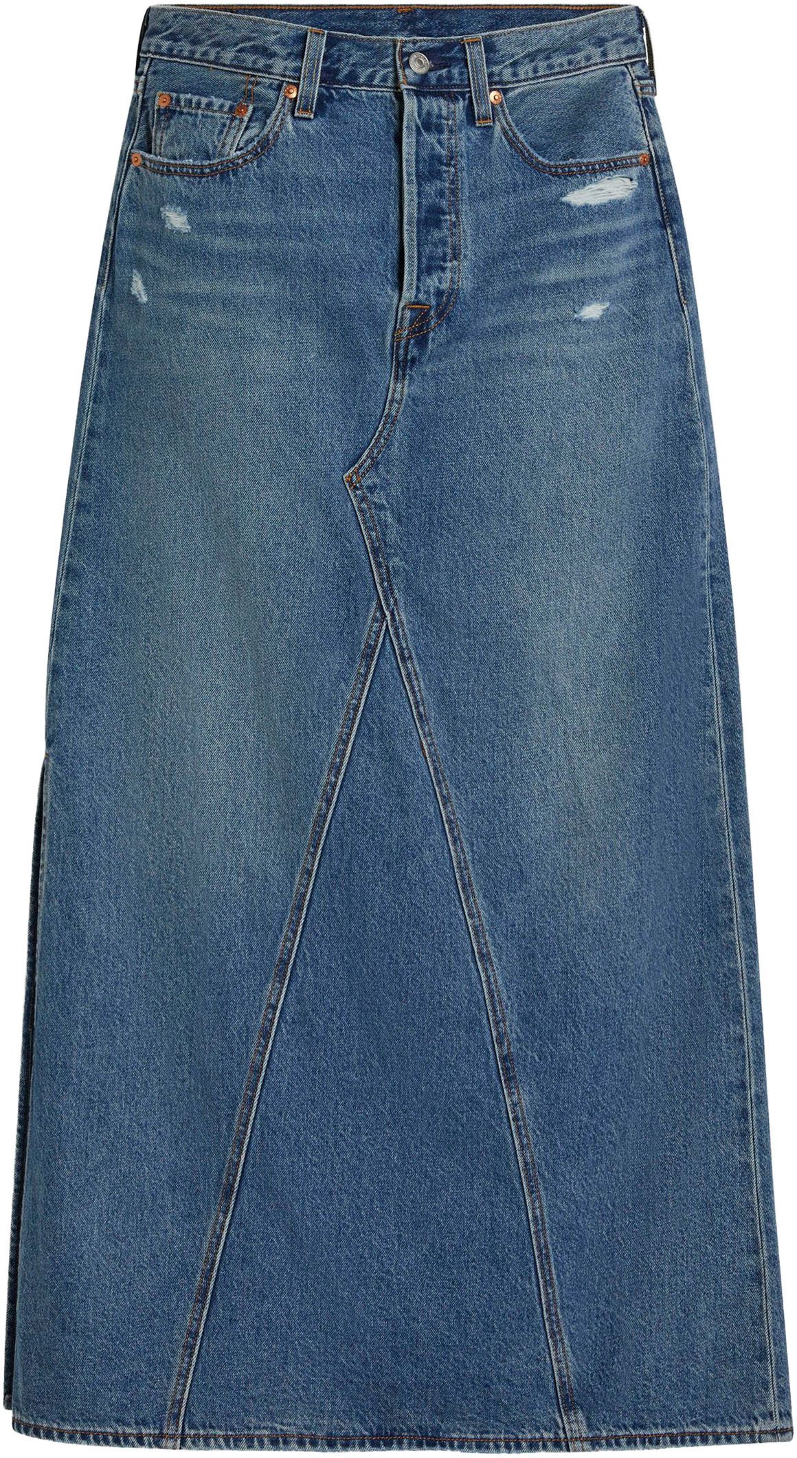 Levi's® Jeans rok ICONIC LONG SKIRT in five-pocketsstijl